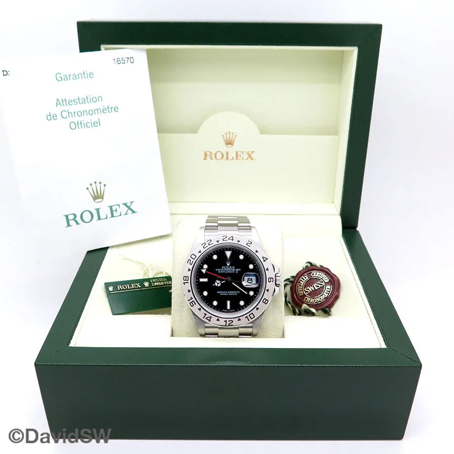 Rolex Explorer II 16570 40mm Stainless steel Black 1