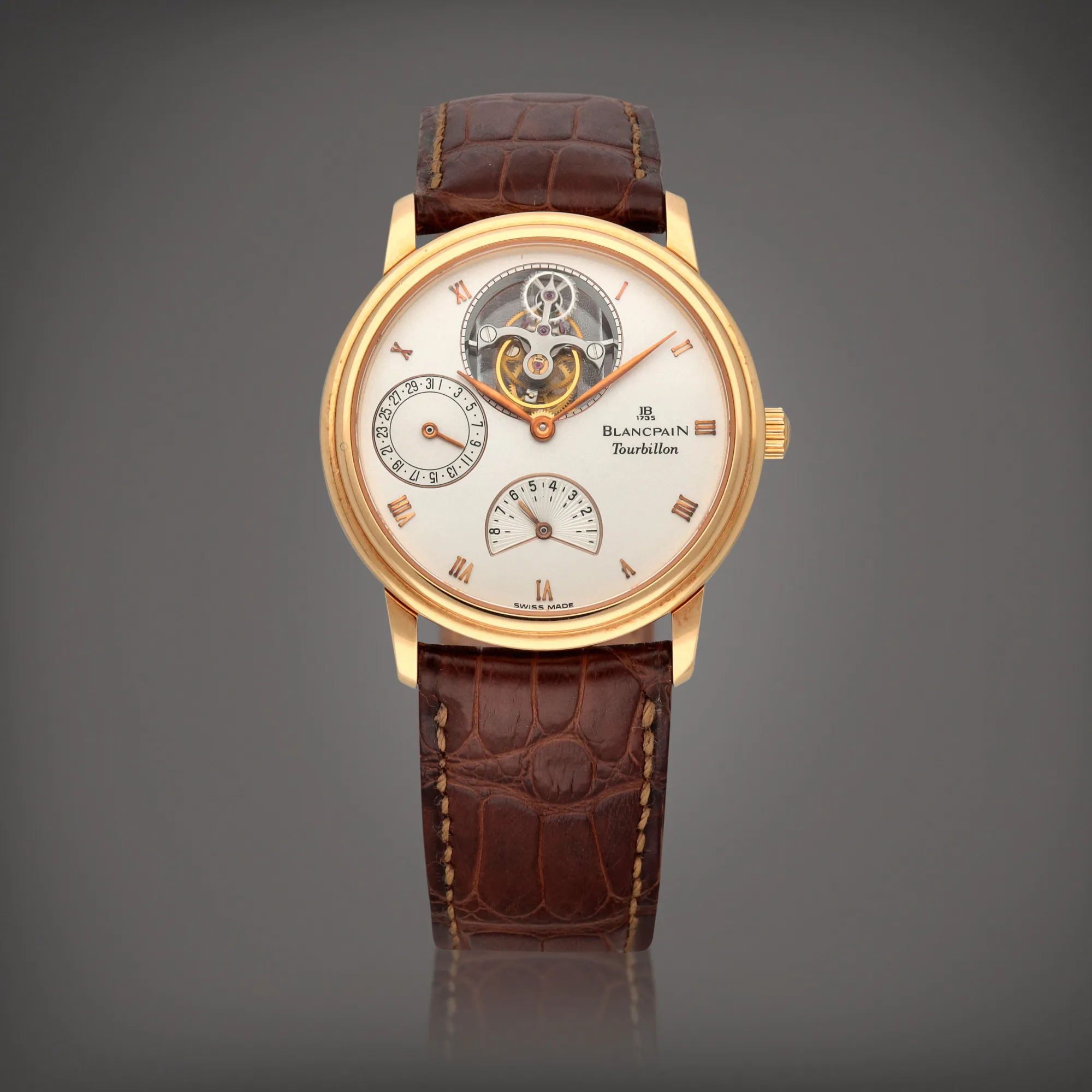 Blancpain Villeret Tourbillon 34mm Rose gold Silver 1