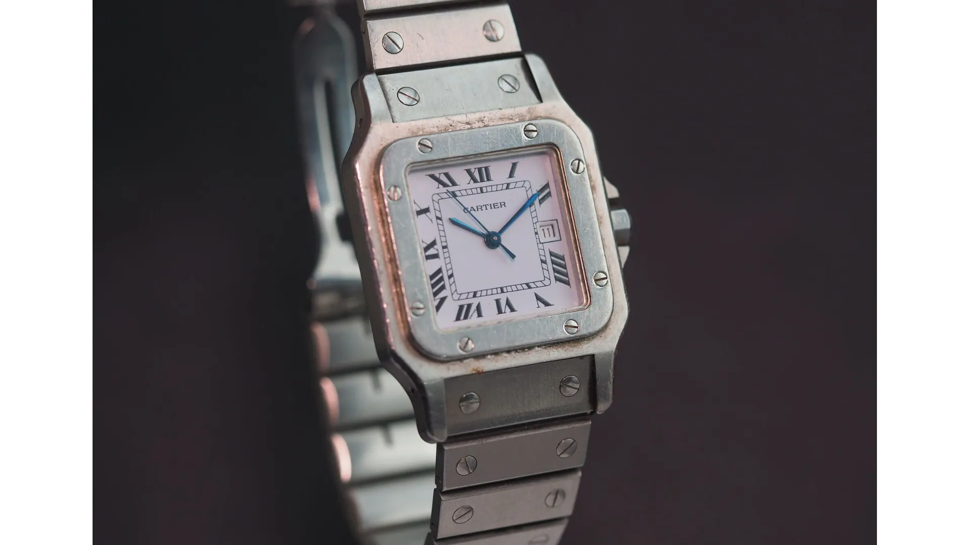 Cartier Santos 2960 29mm Stainless steel White 4