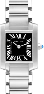 Cartier Tank Française W51026Q3 Stainless steel Black