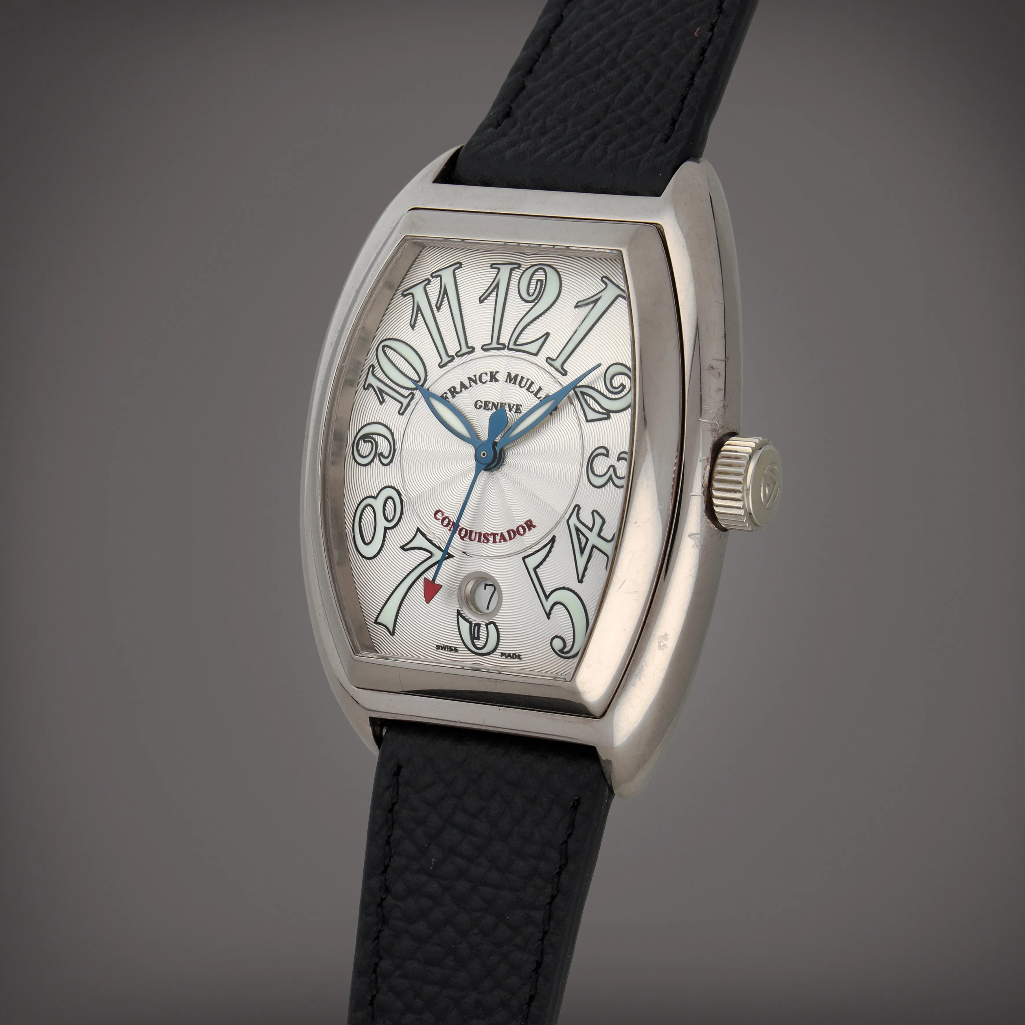 Franck Muller Conquistador 8000 SC 35mm White gold Silver 1