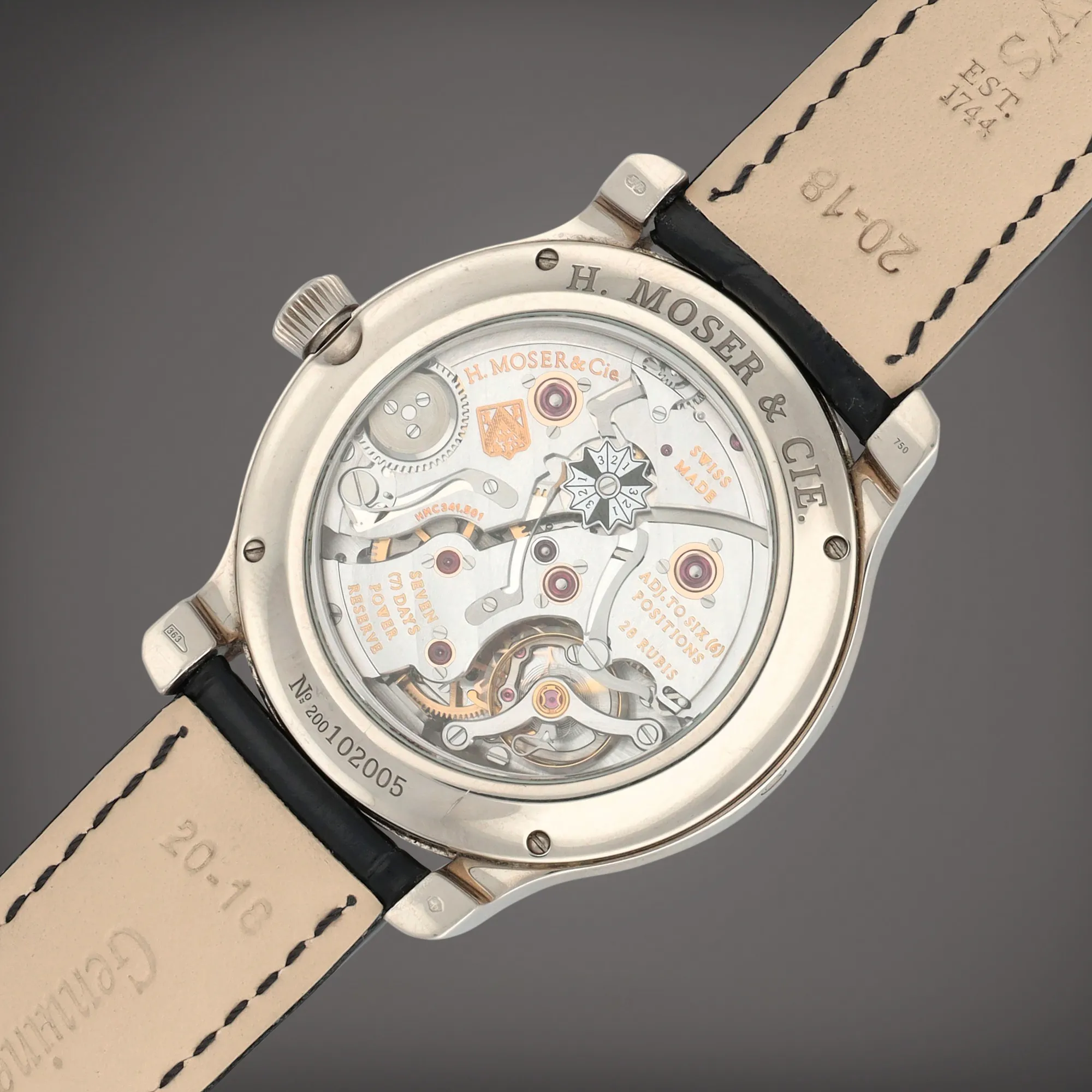 H. Moser & Cie. Endeavour 341.501-002 41mm White gold Silver 4