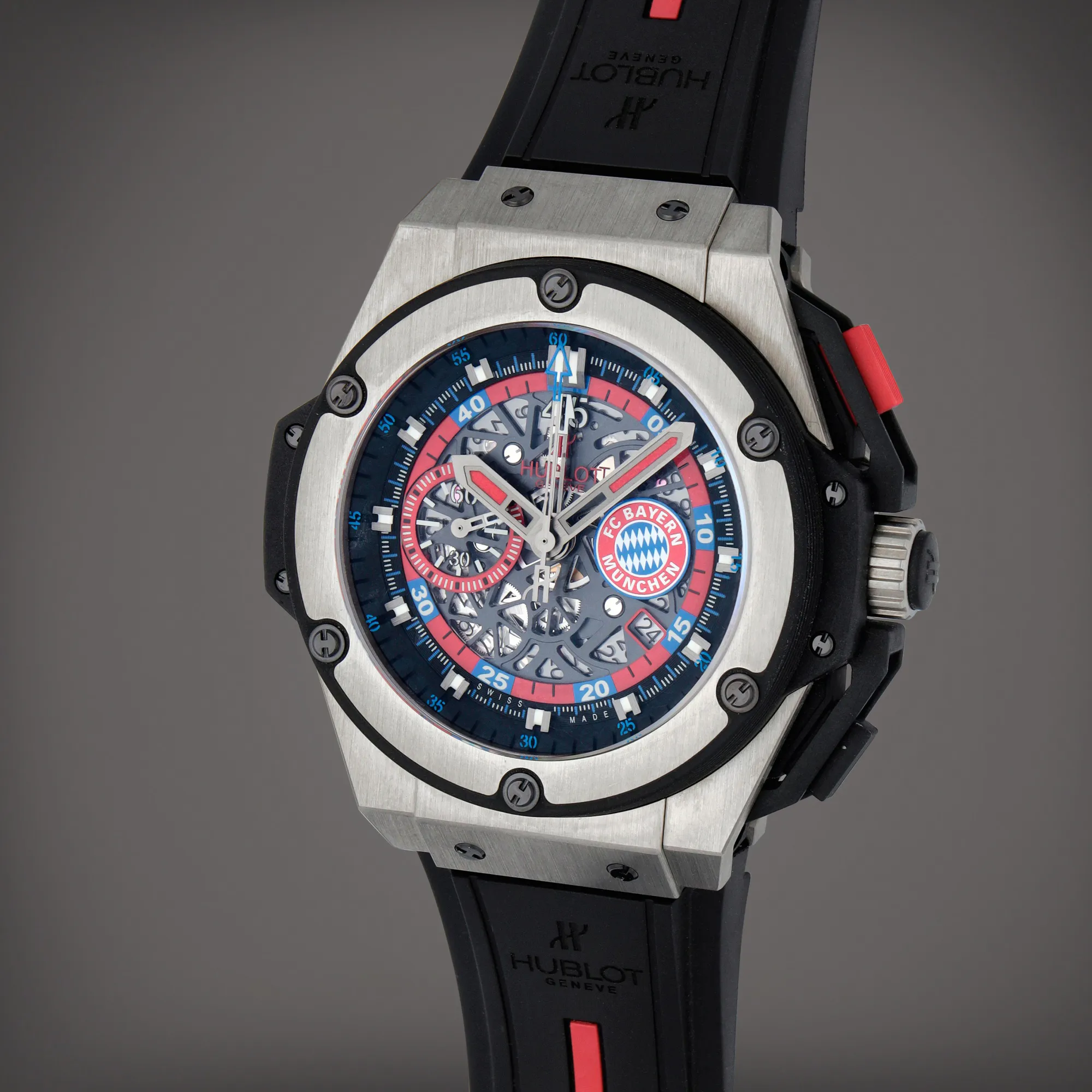 Hublot King Power 716.nx.1129.rx.bym12 48mm Titanium Semi-skeletonized