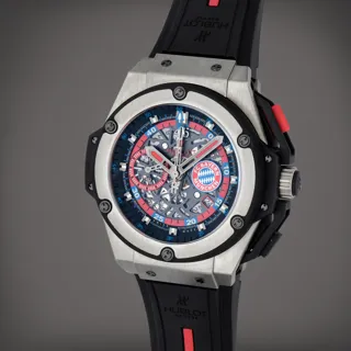 Hublot King Power 716.nx.1129.rx.bym12 Titanium Semi-skeletonized