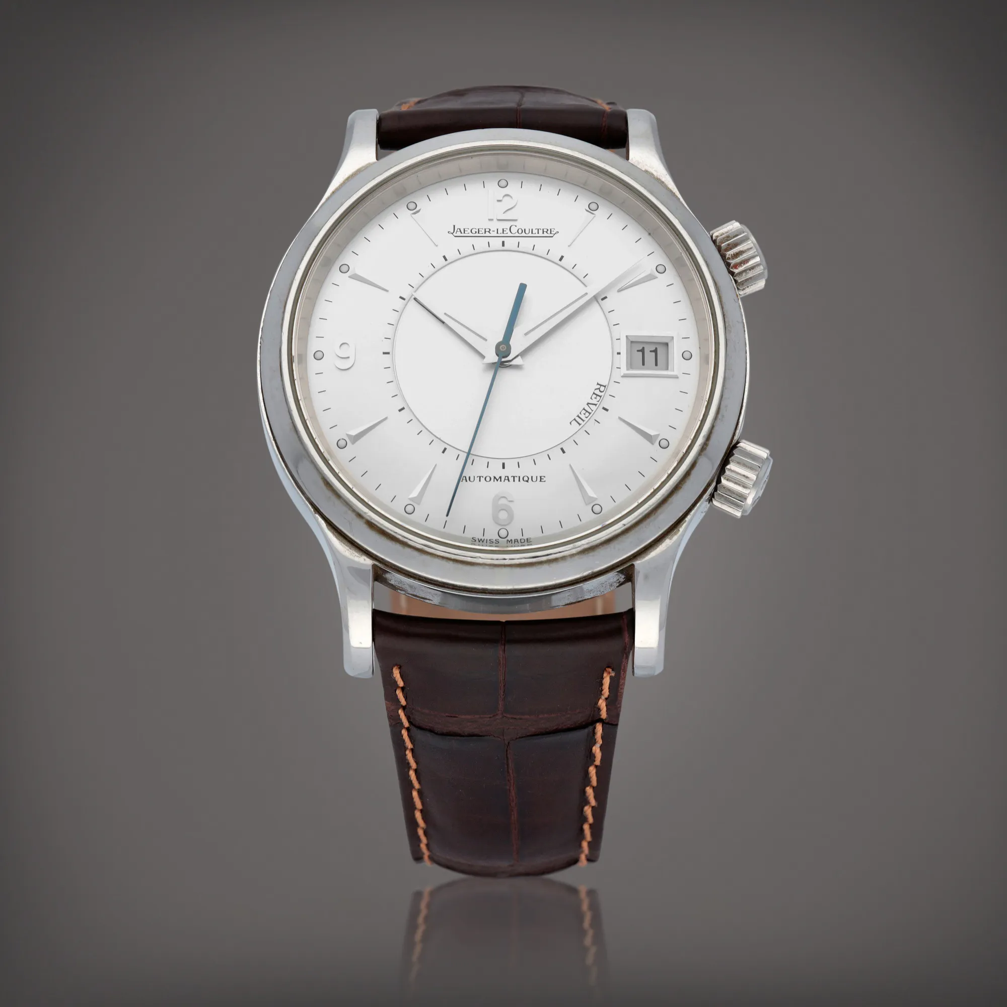 Jaeger-LeCoultre Memovox 141.8.97/1 38mm Stainless steel Silver 1