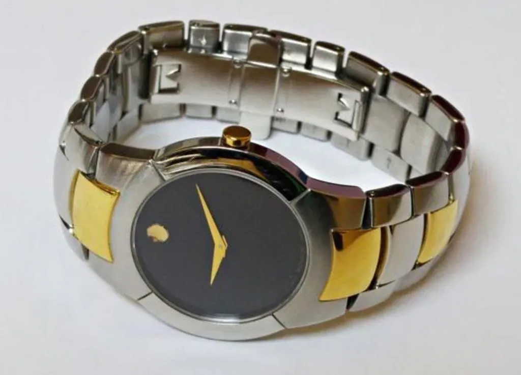 Movado Museum 36mm Stainless Steel Two-Tone Black