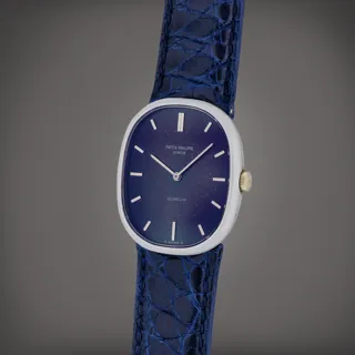 Patek Philippe Golden Ellipse 3648 White gold Blue