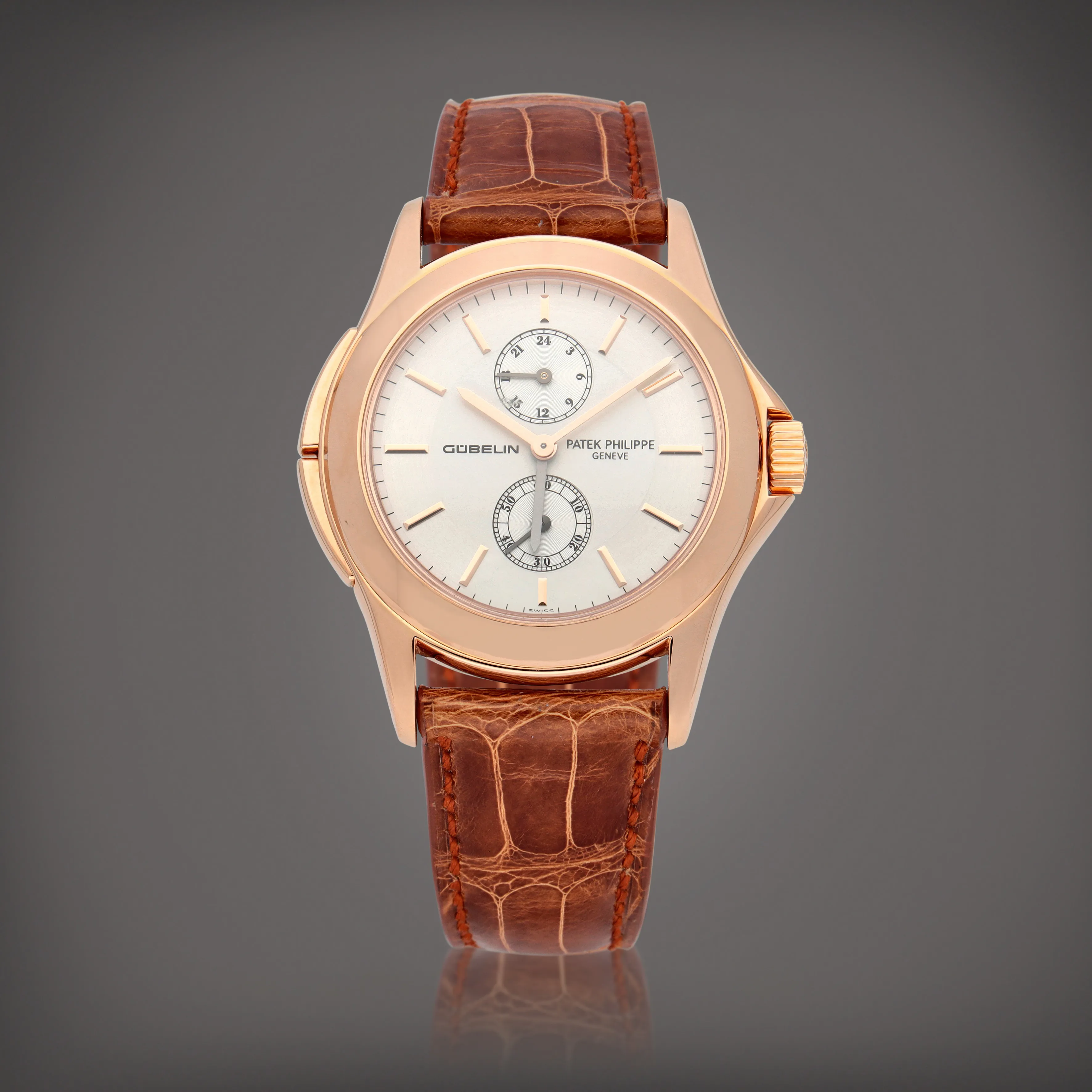 Patek Philippe Travel Time 'Gübelin 150th anniversary' 5134R-010 37mm Rose gold Silver 1