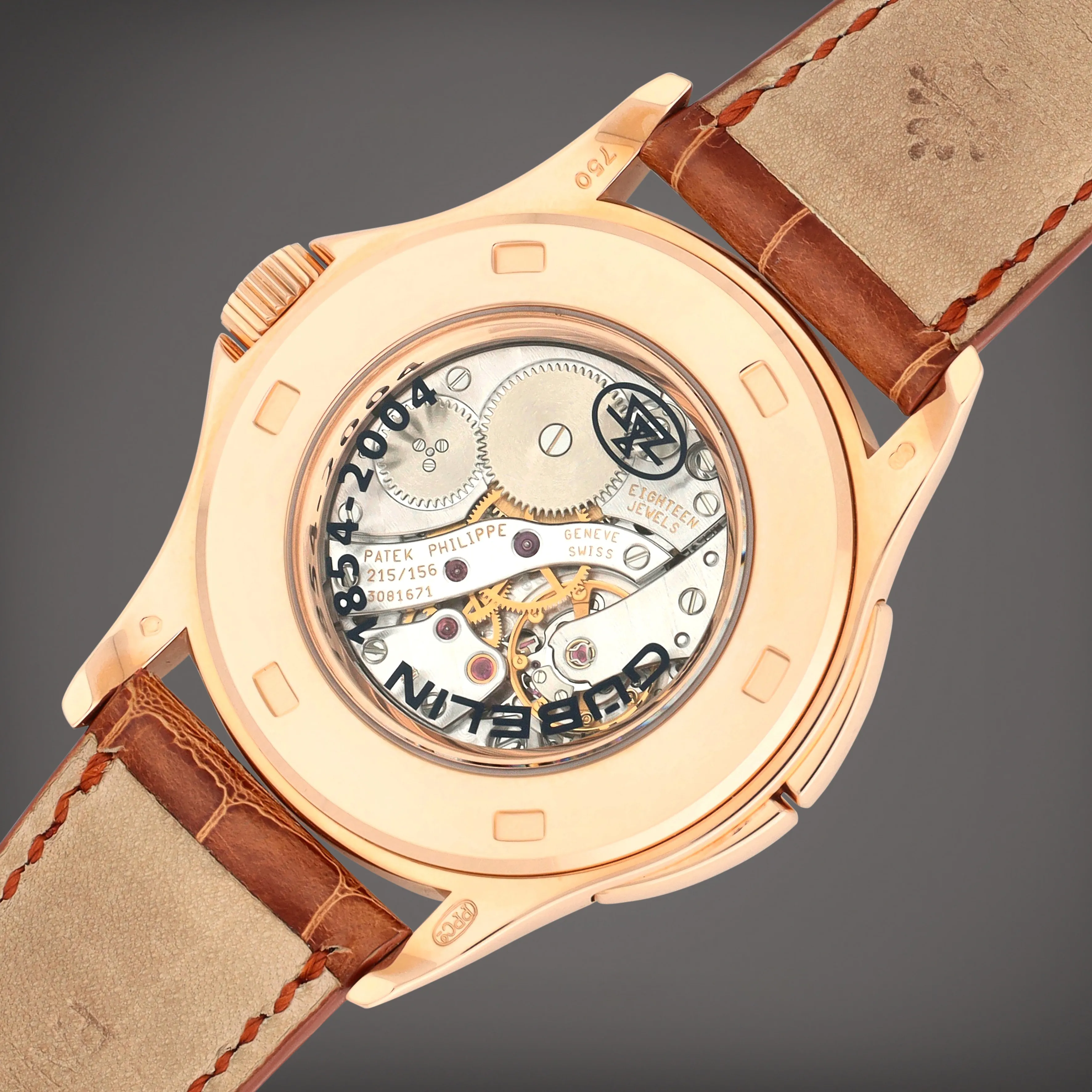 Patek Philippe Travel Time 'Gübelin 150th anniversary' 5134R-010 37mm Rose gold Silver 4