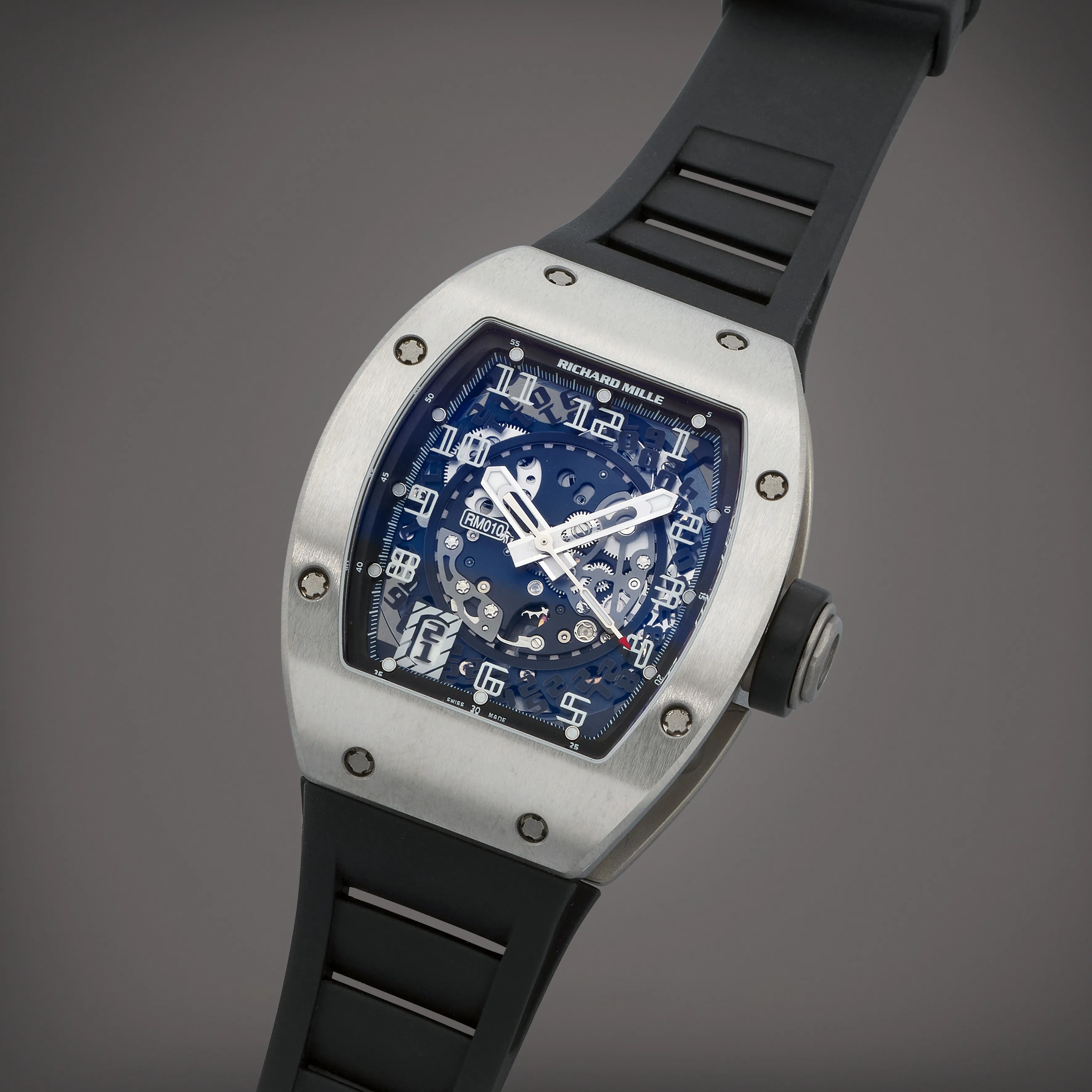 Richard Mille RM 010 RM010 AG Ti 39mm Titanium Semi-skeletonized