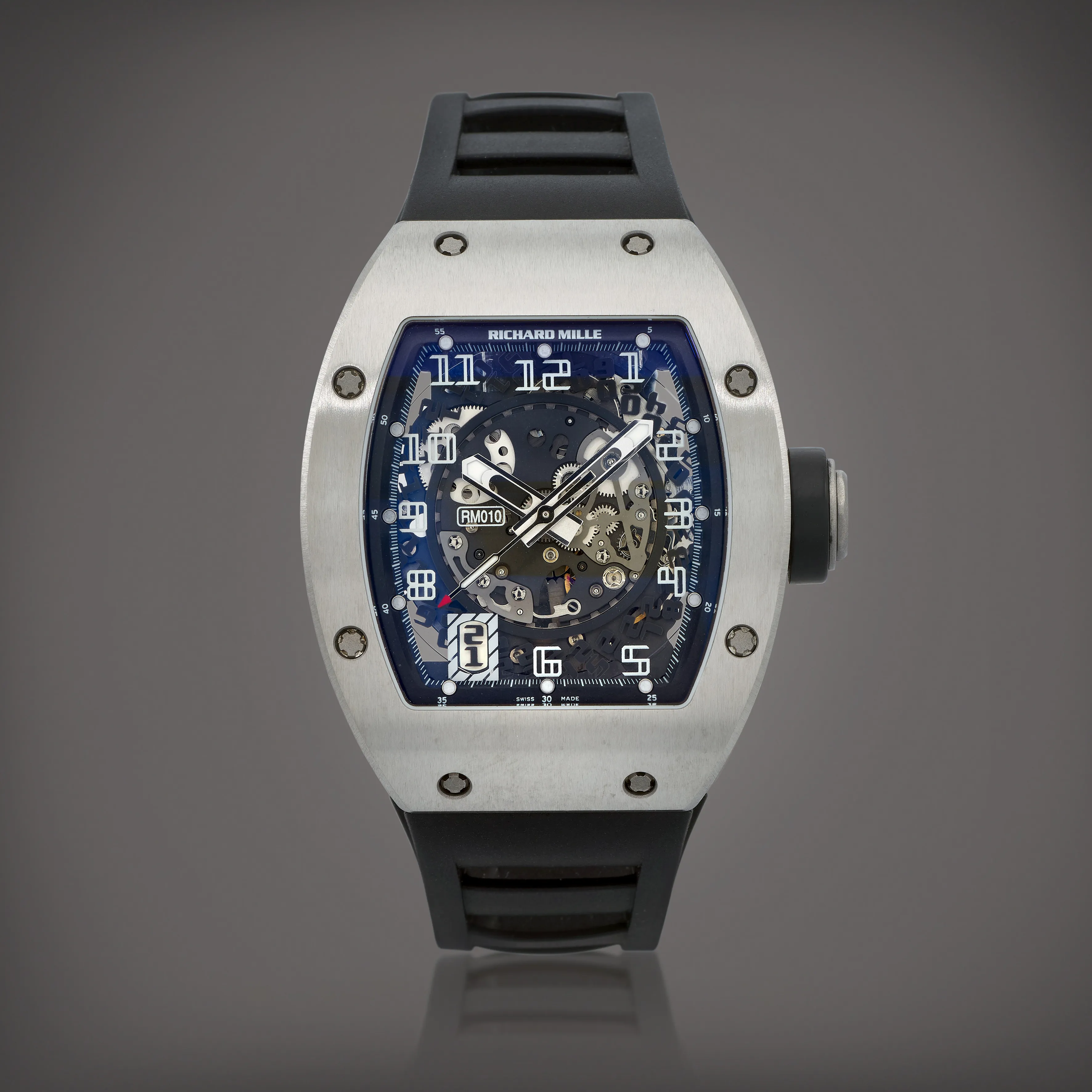 Richard Mille RM 010 RM010 AG Ti 39mm Titanium Semi-skeletonized 1