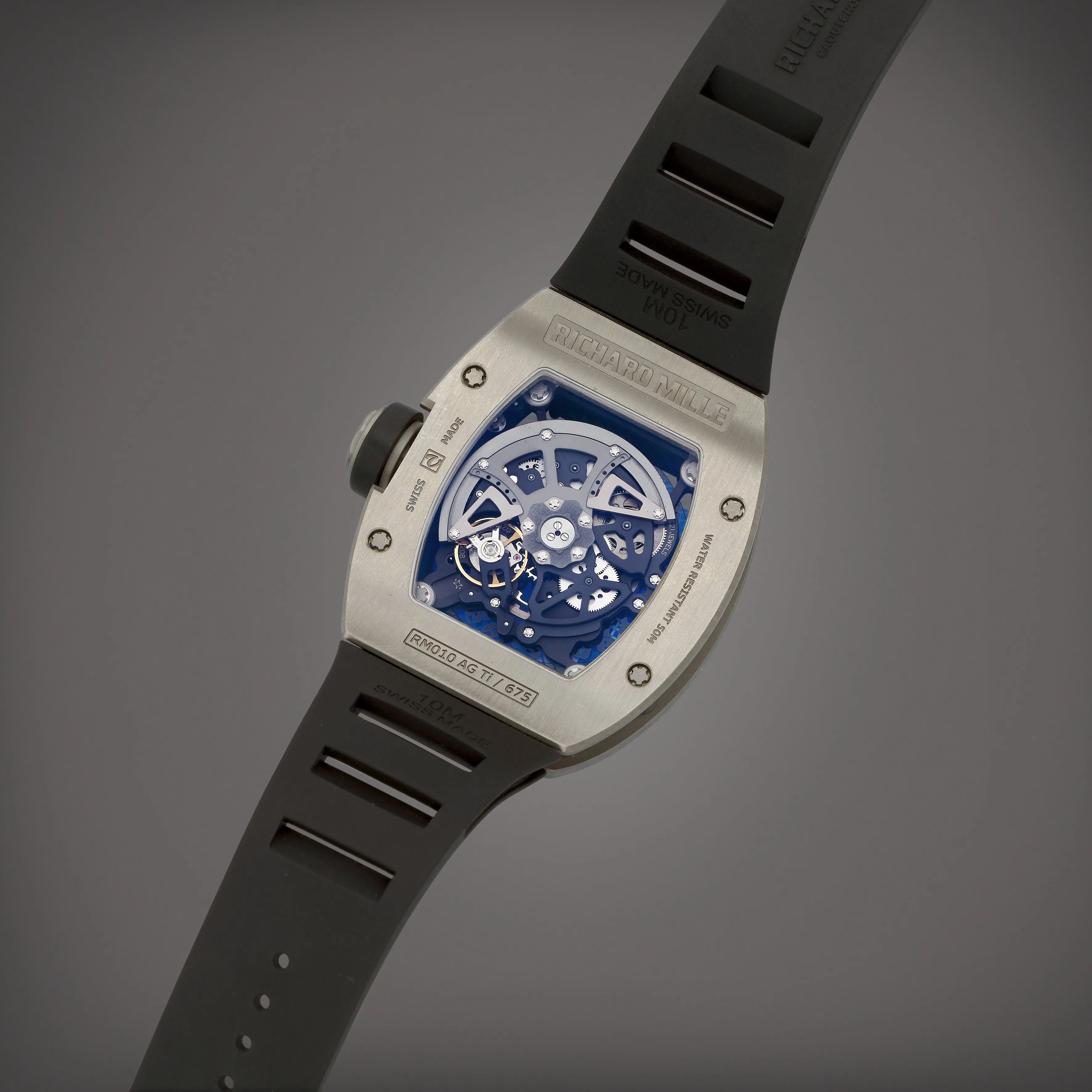 Richard Mille RM 010 RM010 AG Ti 39mm Titanium Semi-skeletonized 4