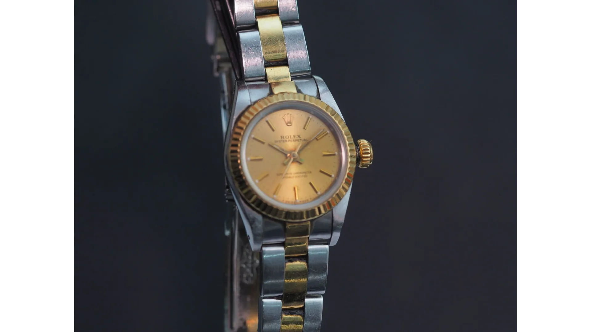 Rolex Oyster Perpetual 67193 24.5mm Yellow gold and Stainless steel Golden