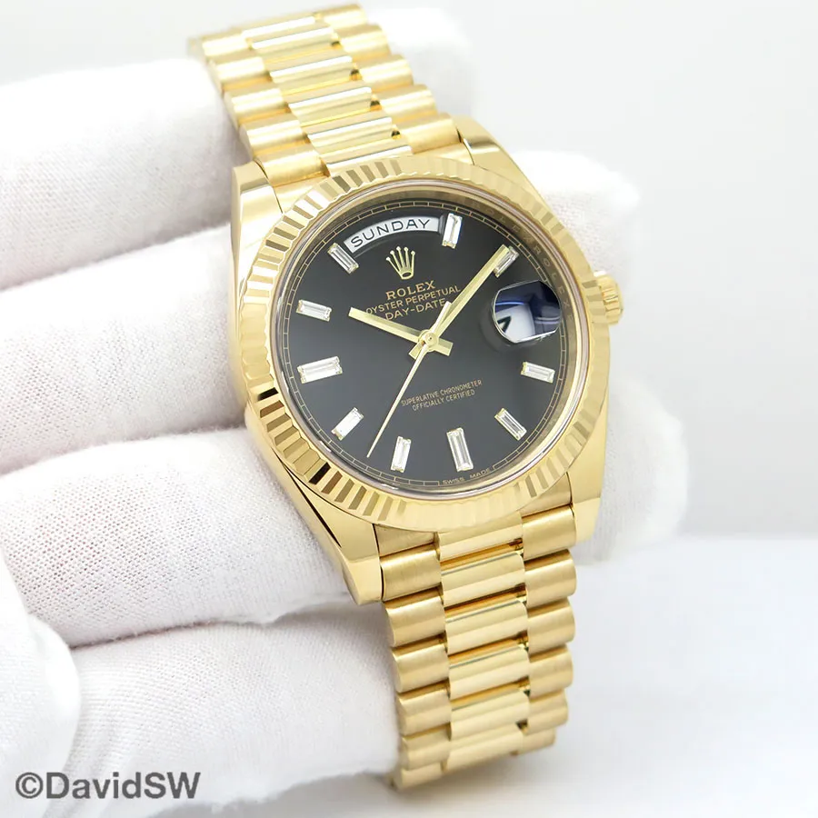 Rolex Day-Date 40 228238 40mm Yellow gold Black