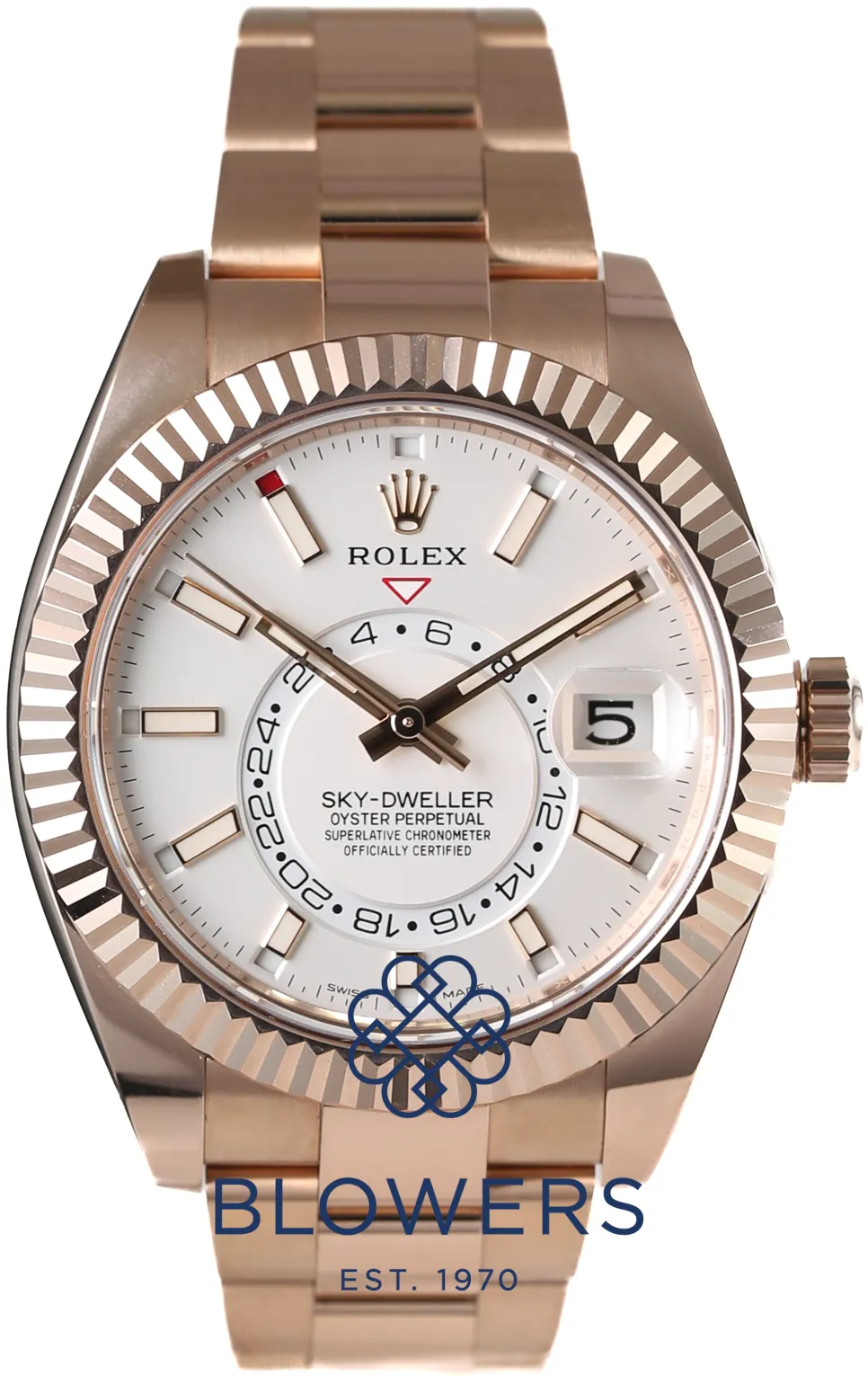 Rolex 326935 42mm Rose gold Silver