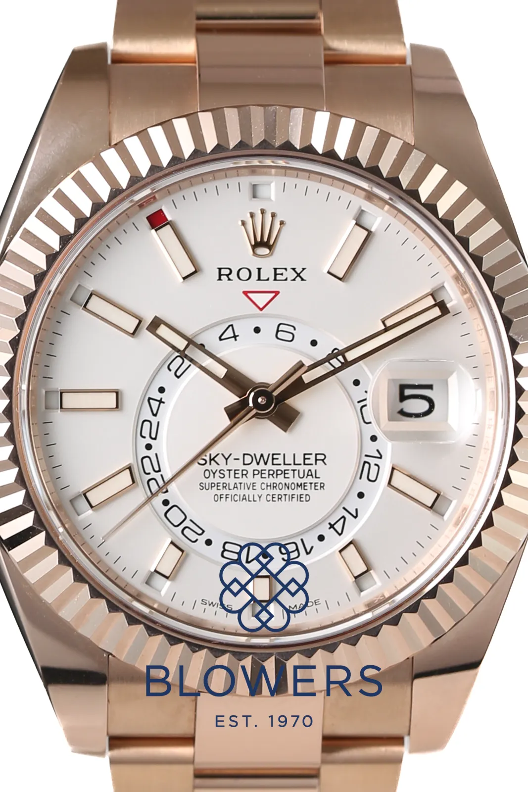 Rolex Sky-Dweller 326935 42mm Rose gold Silver 1