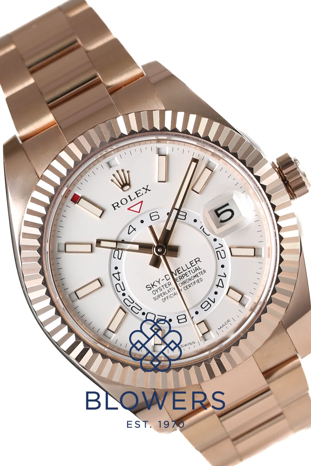 Rolex Sky-Dweller 326935 42mm Rose gold Silver 2