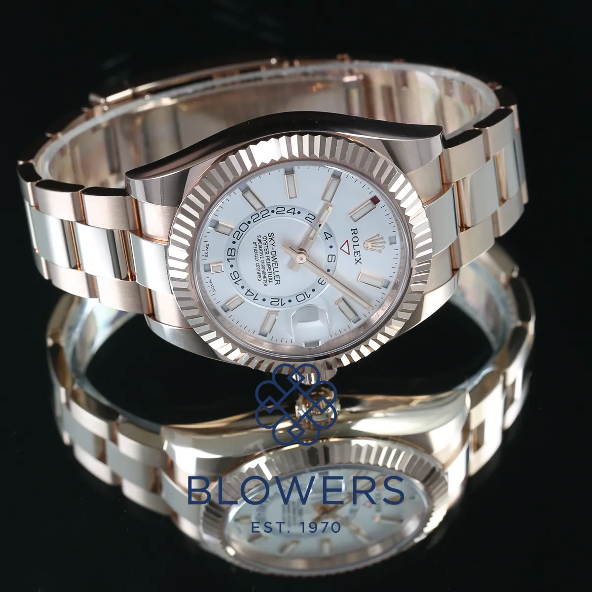 Rolex Sky-Dweller 326935 42mm Rose gold Silver 3