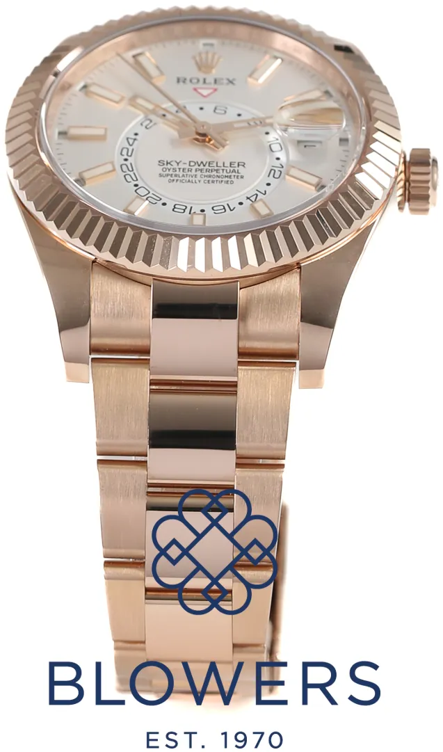 Rolex Sky-Dweller 326935 42mm Rose gold Silver 6