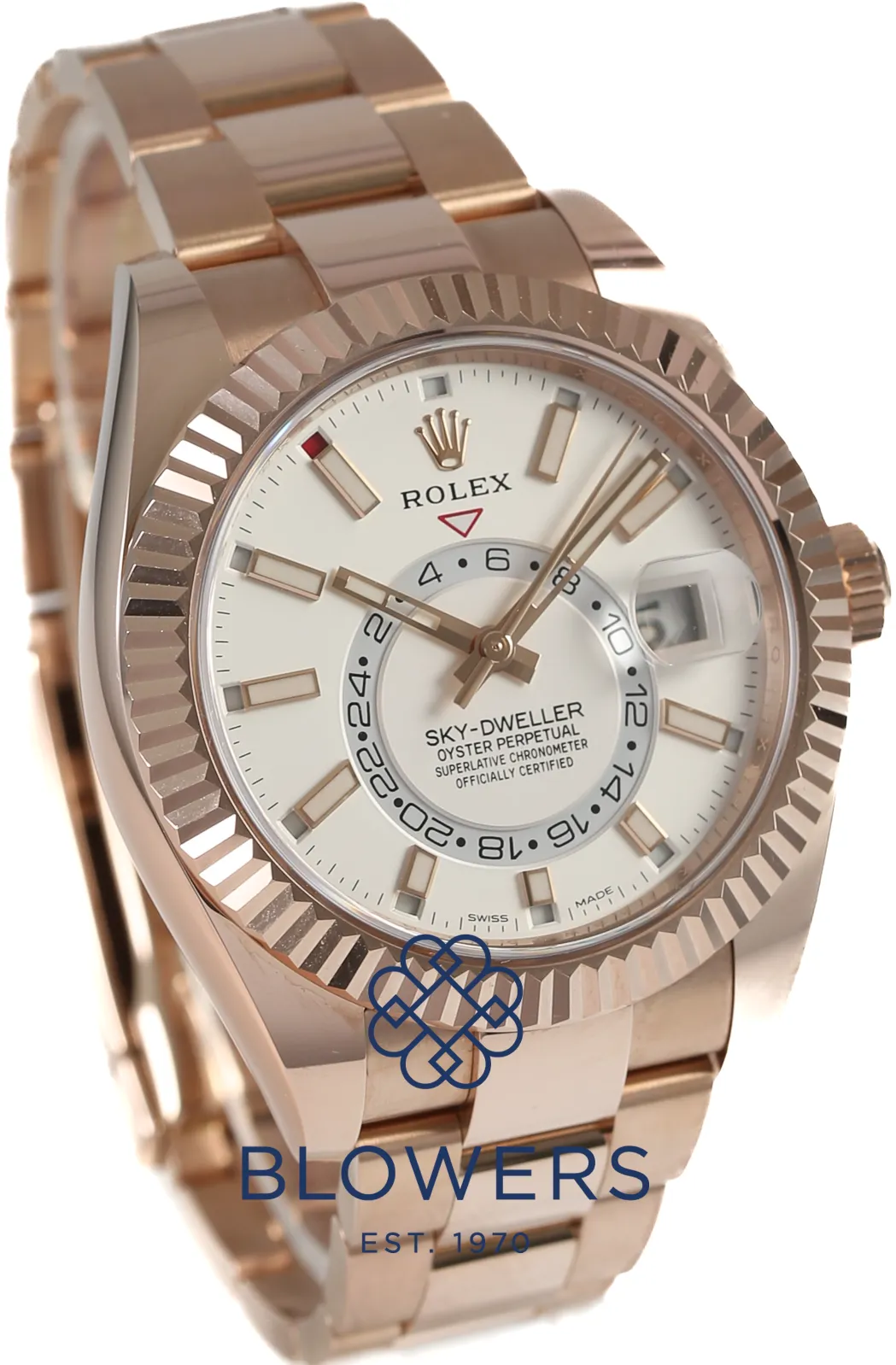 Rolex Sky-Dweller 326935 42mm Rose gold Silver 10