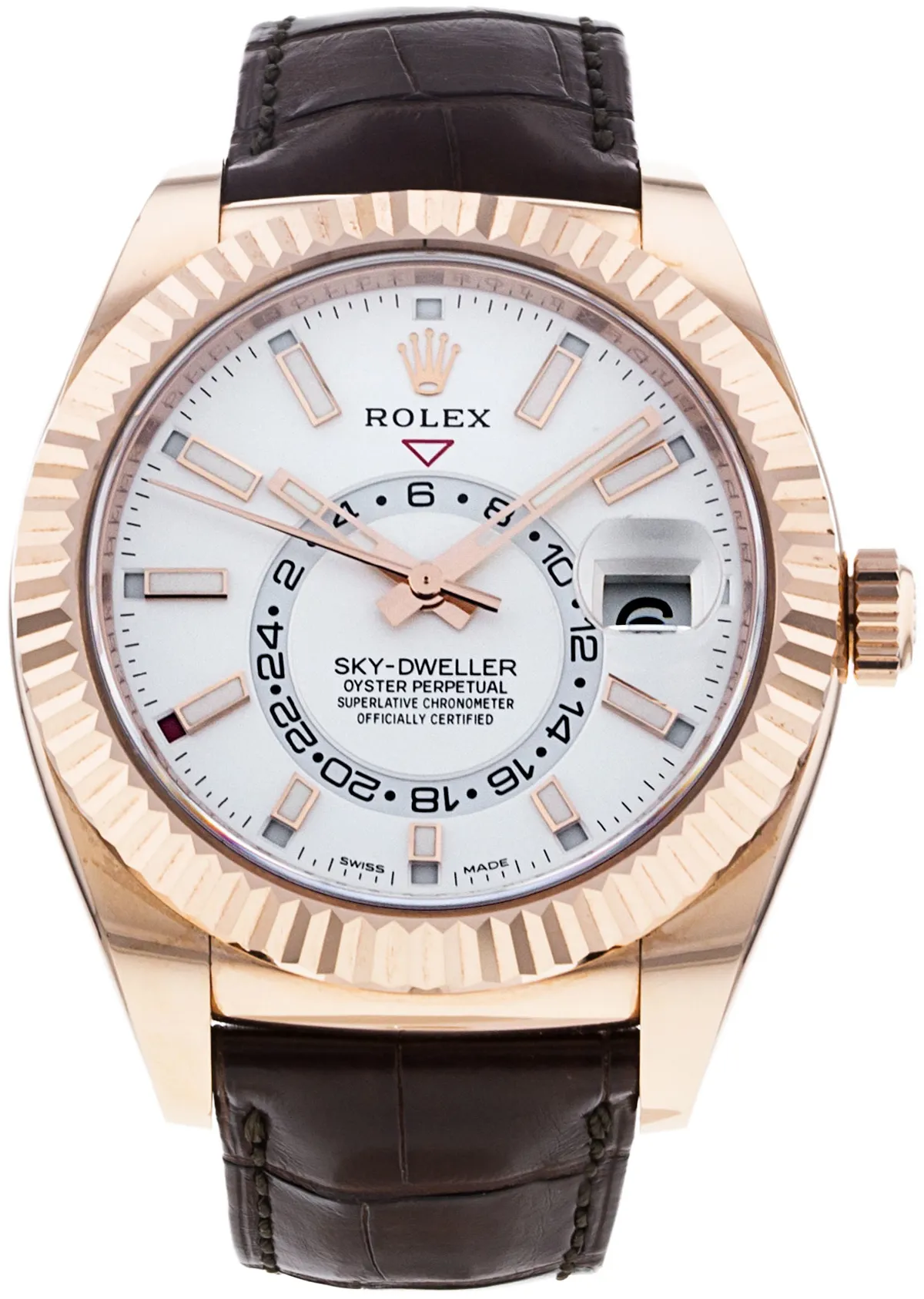 Rolex Sky-Dweller 326135 42mm Rose gold •