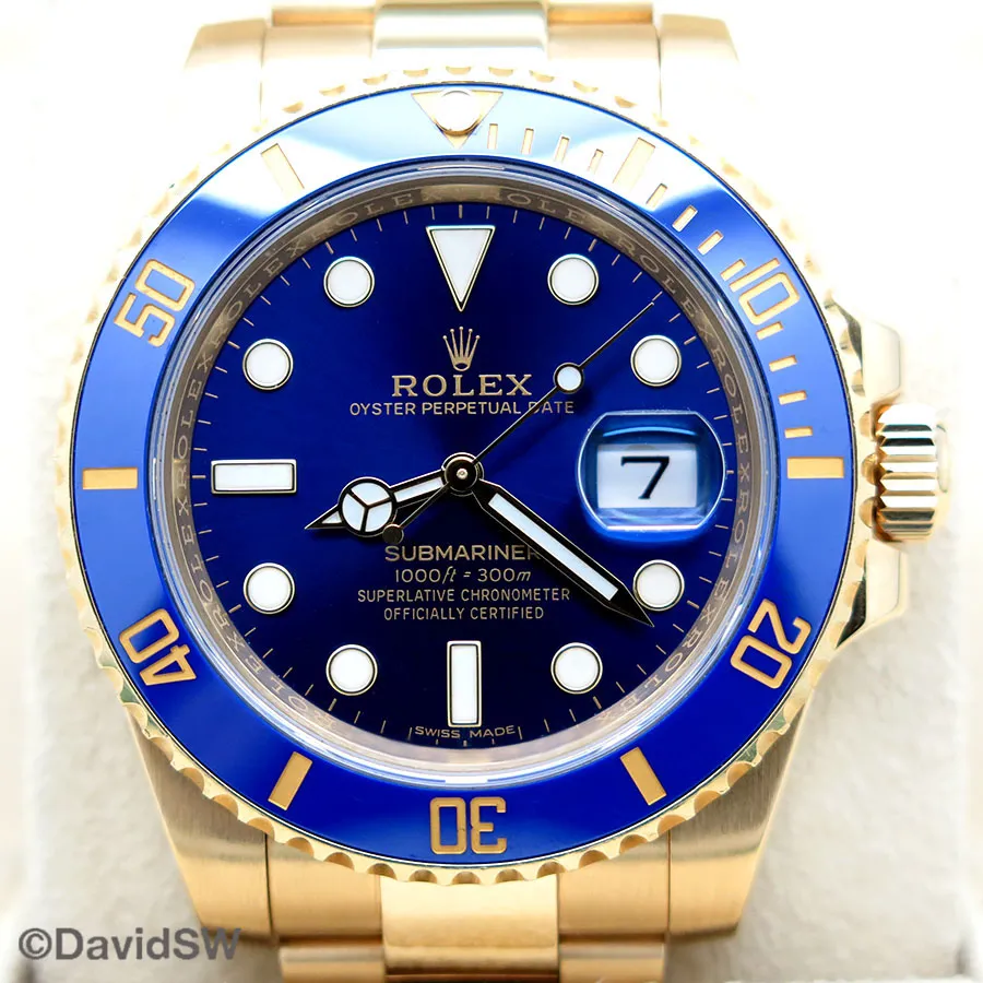 Rolex Submariner 116618LB 40mm Yellow gold Blue 2