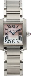 Cartier Tank Française 2384 20mm Stainless steel Mother-of-pearl