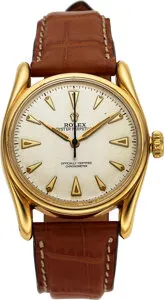 Rolex Oyster Perpetual 34 6090 34mm Yellow gold Silver