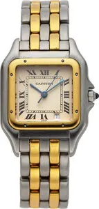 Cartier Panthère 36mm Yellow gold and stainless steel White