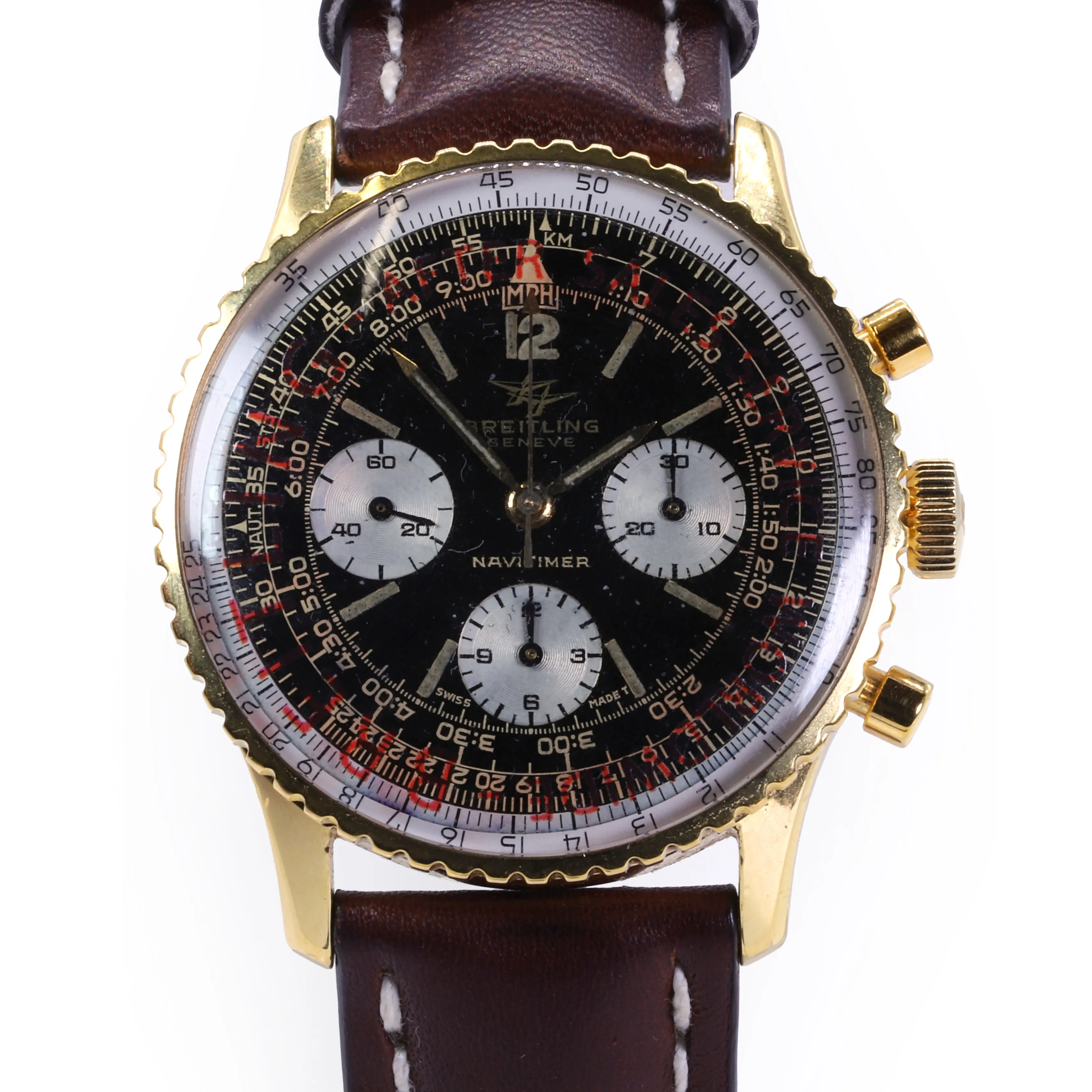 Breitling Navitimer 806 41mm Gold-plated Black