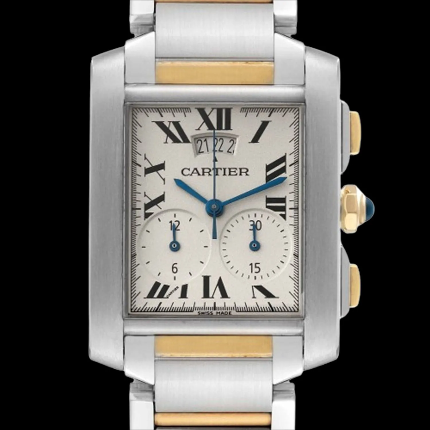 Cartier Tank Française 36mm Stainless steel and gold