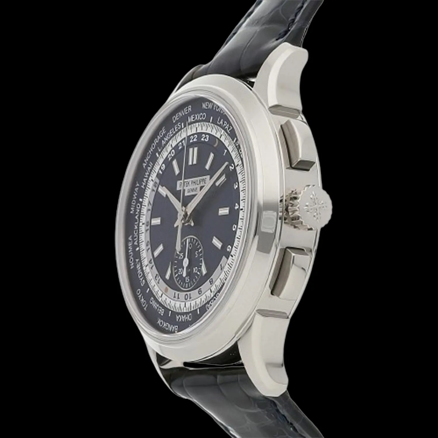 Patek Philippe World Time Chronograph 39mm White gold 1