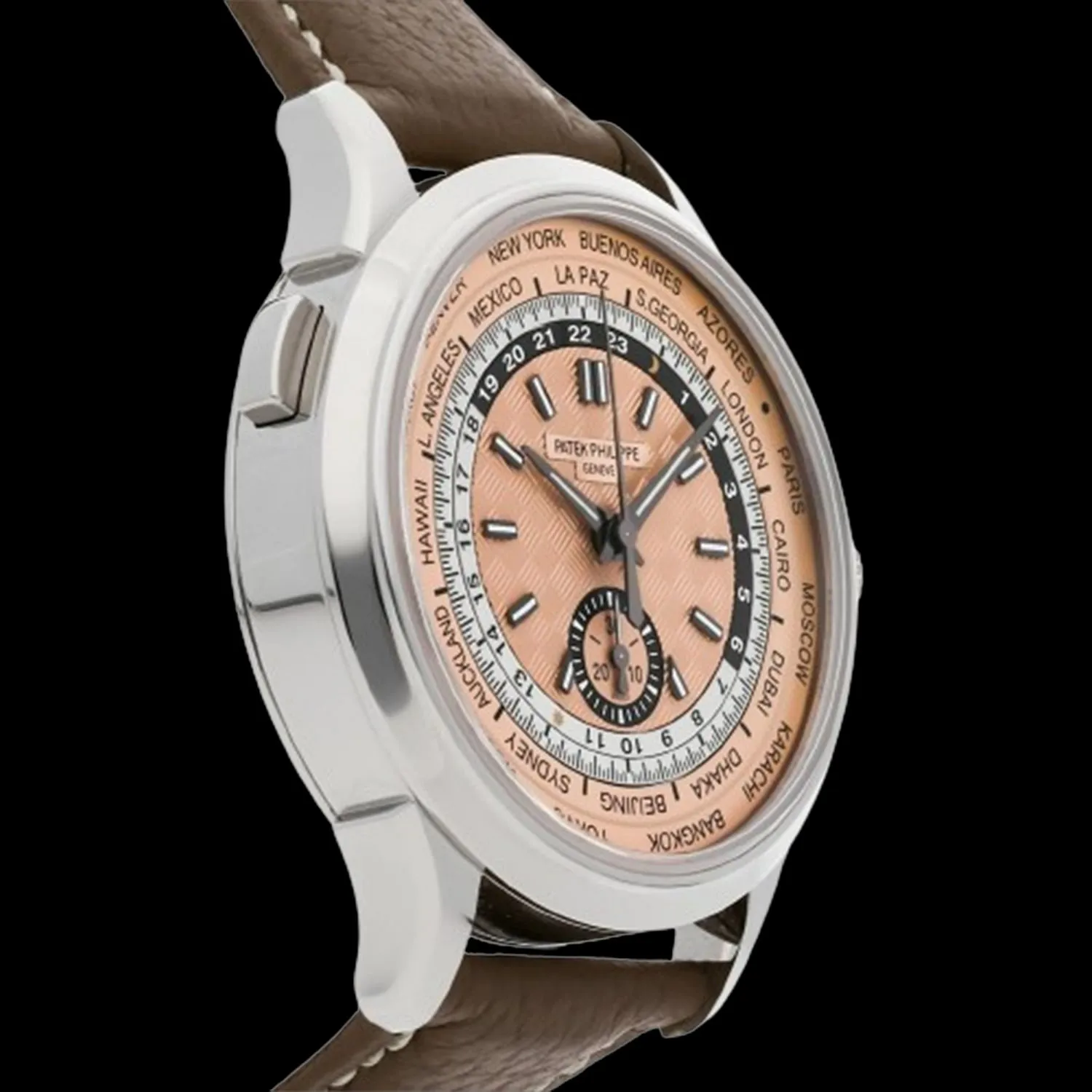 Patek Philippe World Time Chronograph 41mm Stainless steel 2