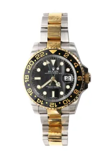 Rolex GMT-Master II 116713 Yellow gold and Stainless steel Black