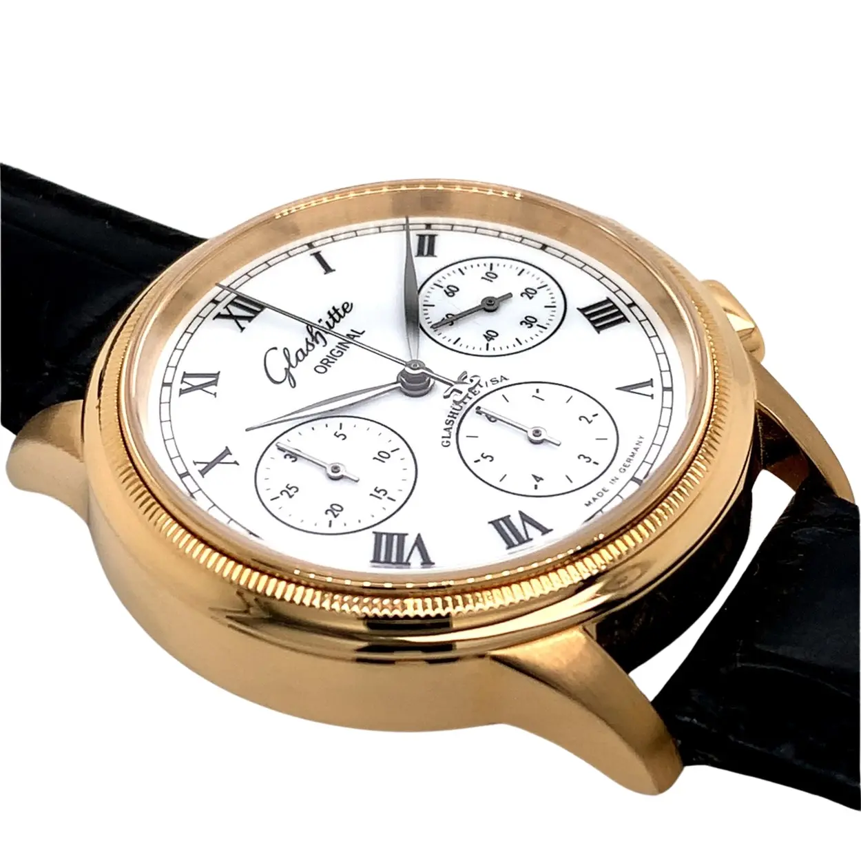 Glashütte Senator Chronograph 1-39-31-05-02-04 39mm Rose gold White 5