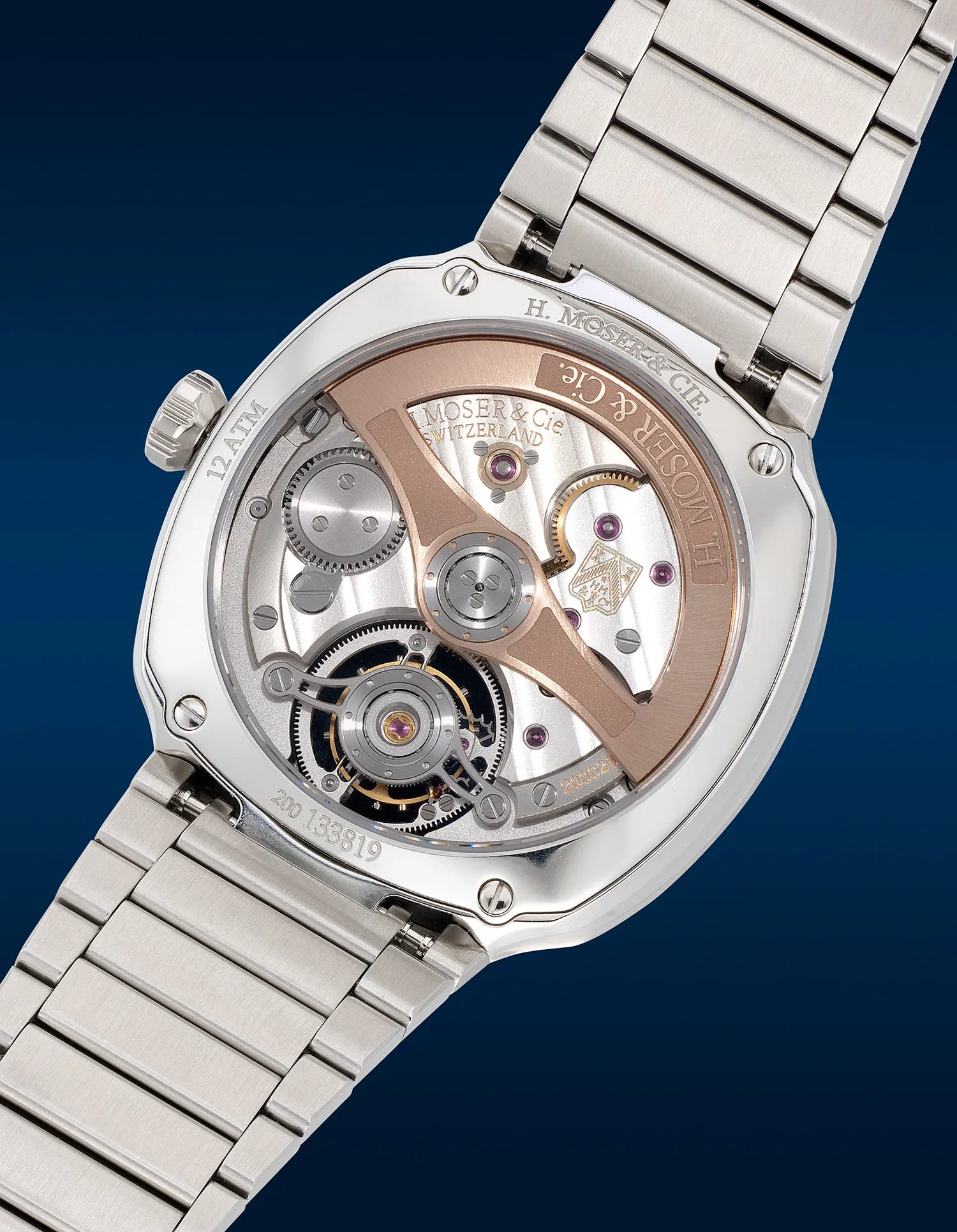 H. Moser & Cie. Streamliner Tourbillon Rainbow 6804-1201 40mm Stainless steel and Sapphire Gray 2