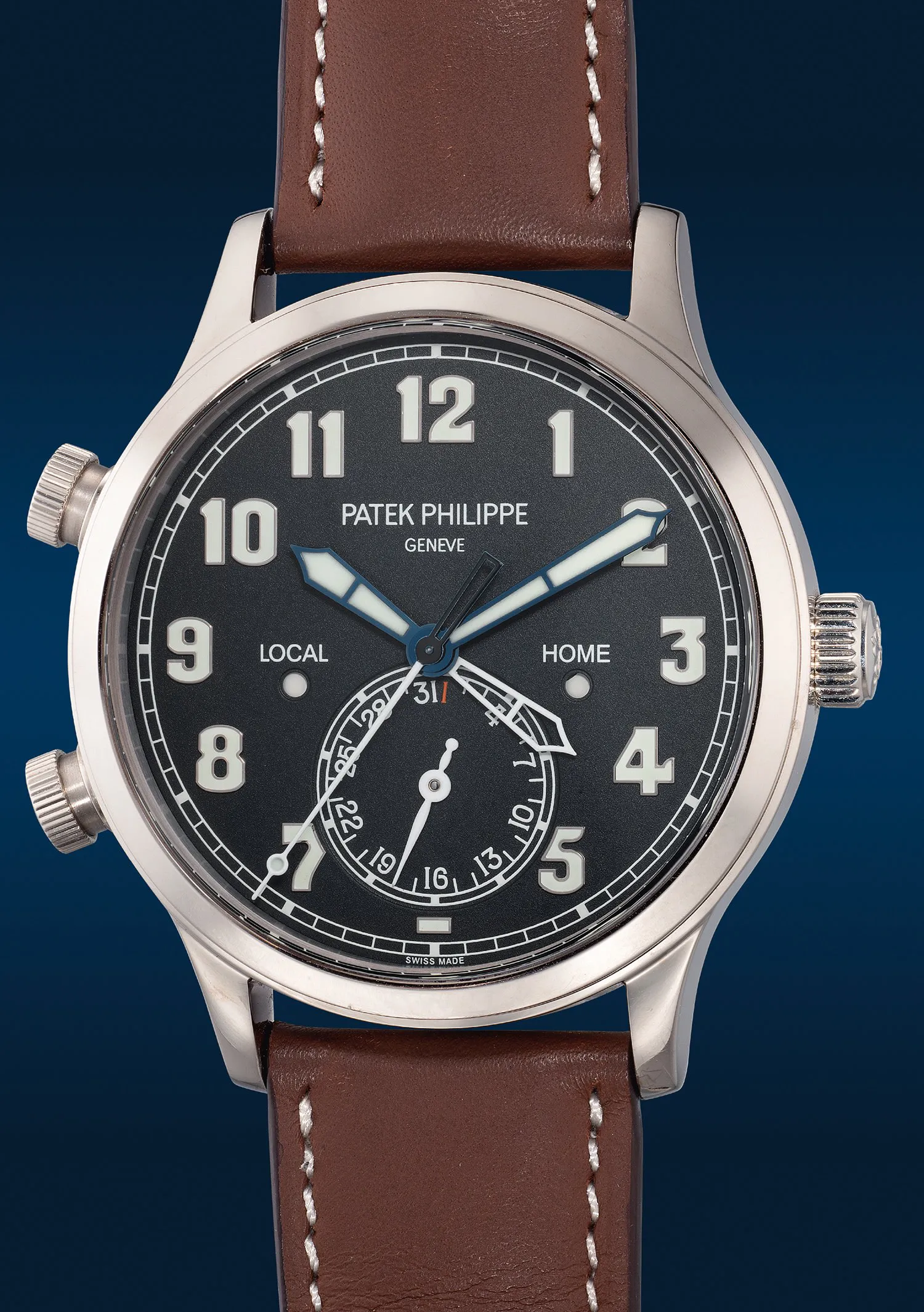 Patek Philippe Calatrava Pilot Travel Time 5524G-001 42mm White gold