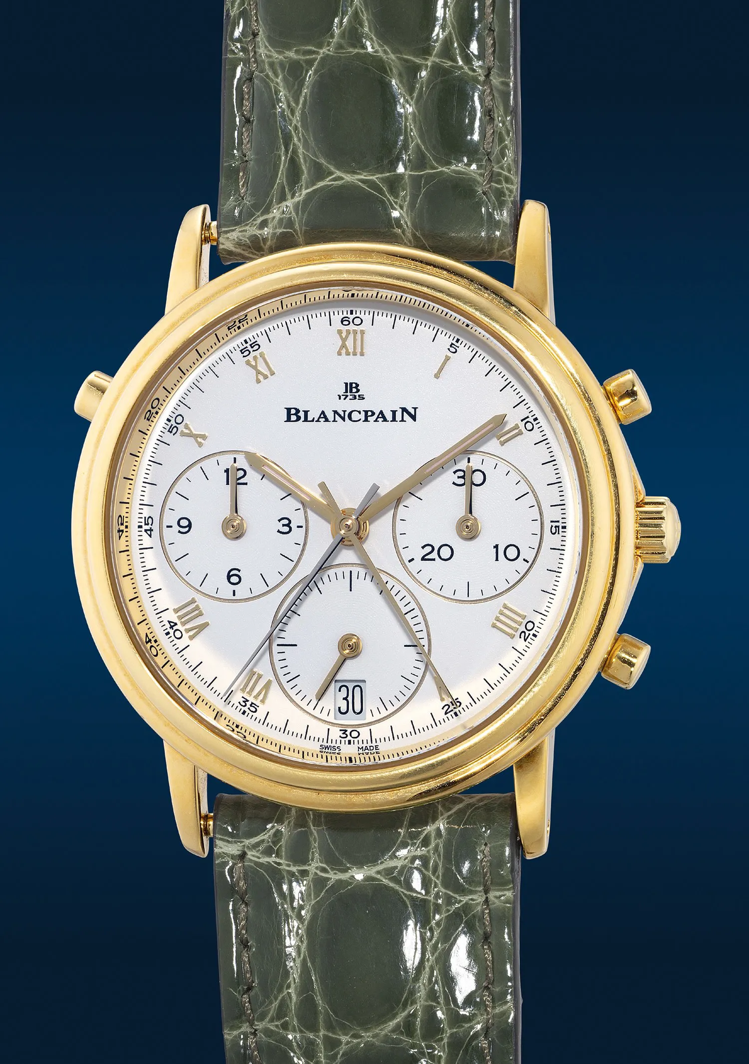 Blancpain Villeret 1186 34mm Yellow gold White