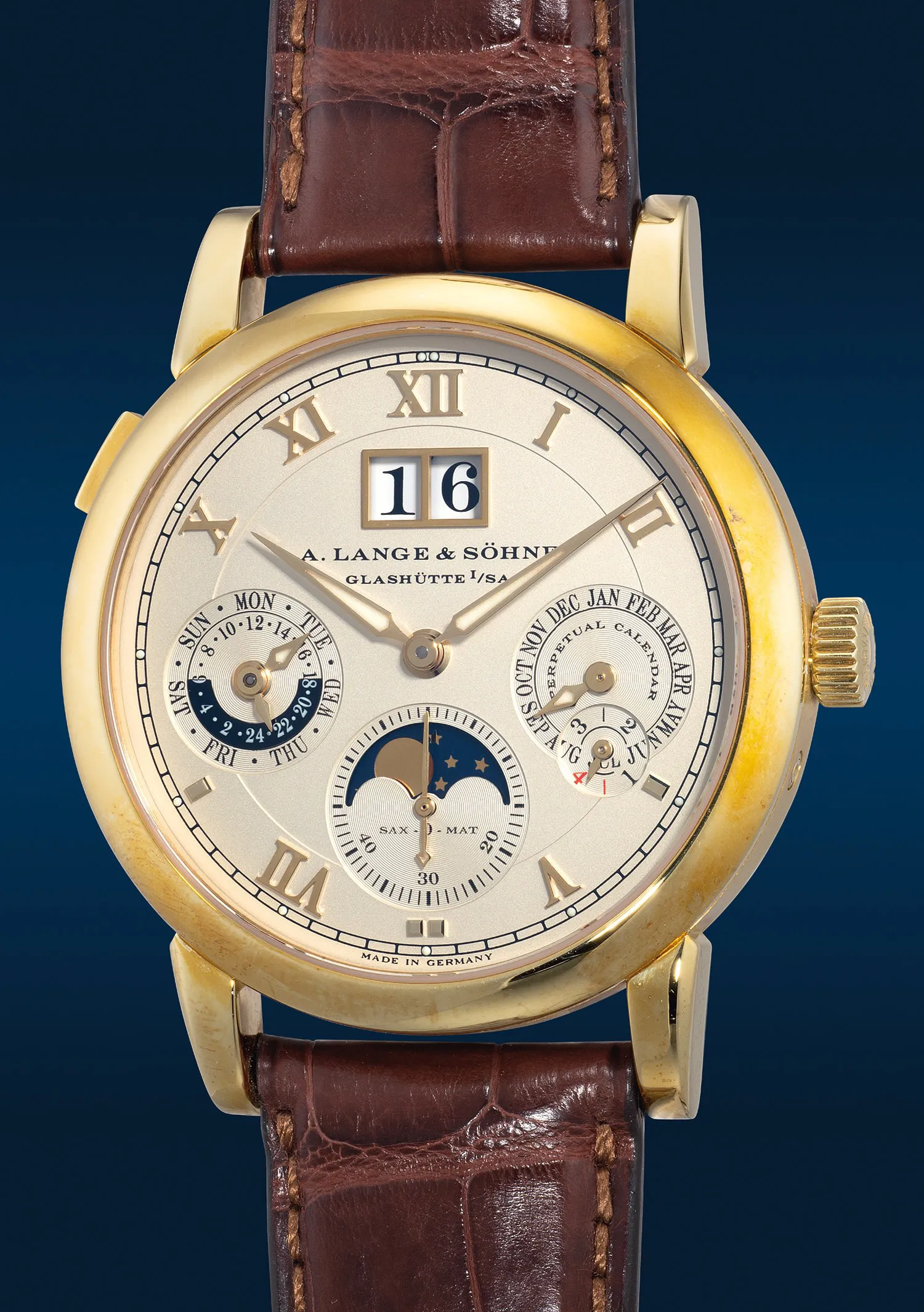 A. Lange & Söhne Langematik Perpetual 310.021 38.5mm Yellow gold Champagne