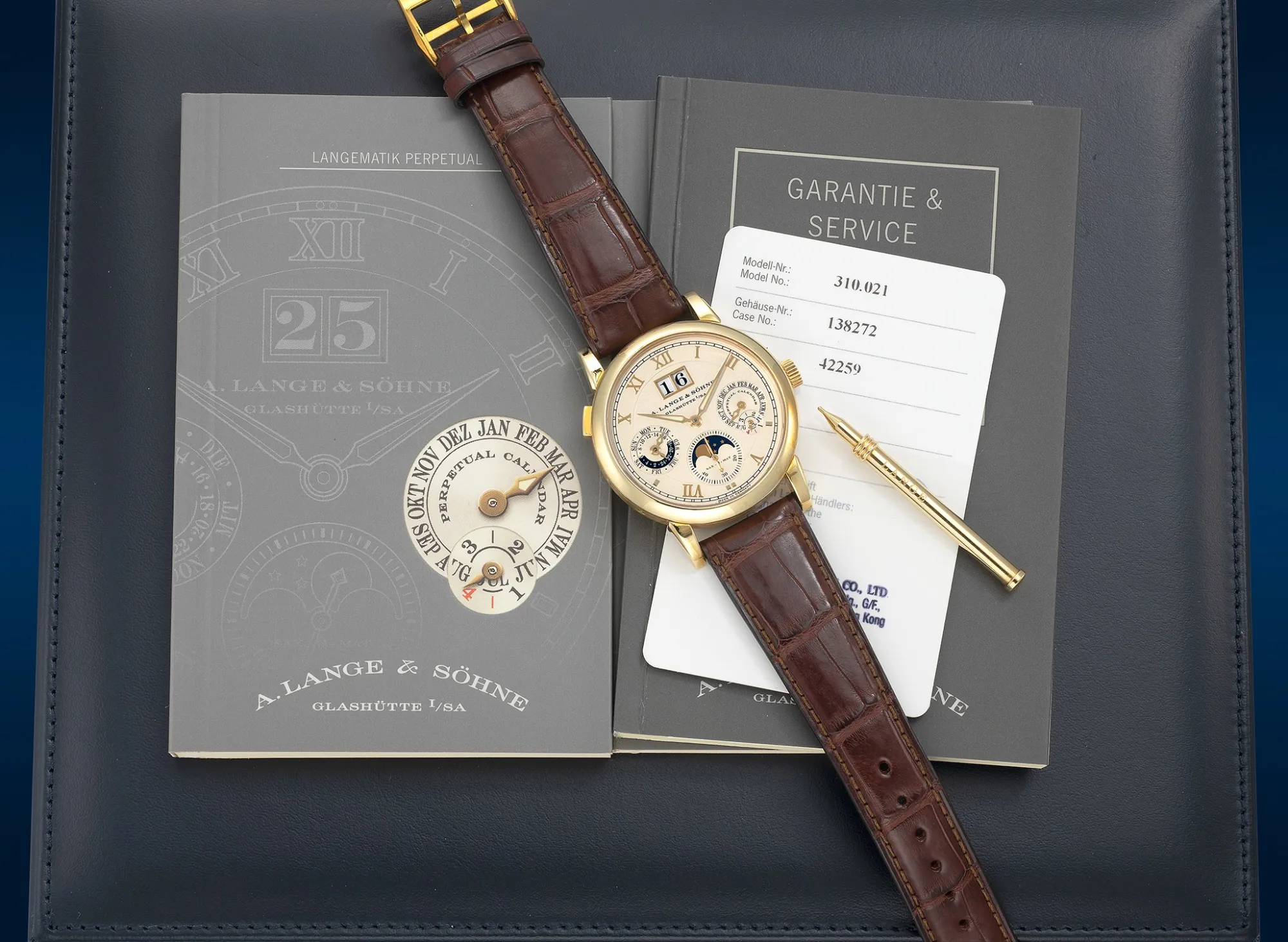 A. Lange & Söhne Langematik Perpetual 310.021 38.5mm Yellow gold Champagne 1