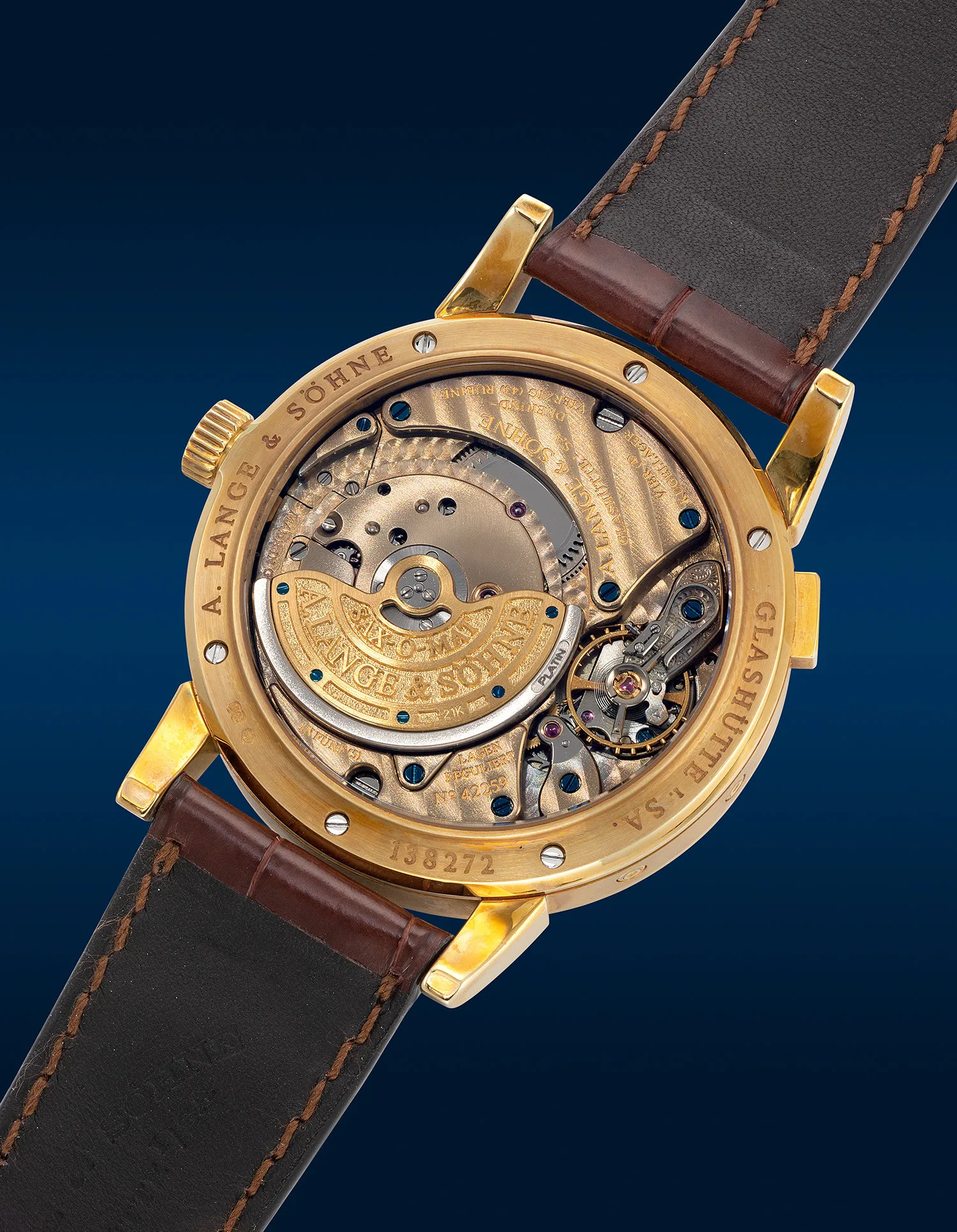 A. Lange & Söhne Langematik Perpetual 310.021 38.5mm Yellow gold Champagne 2