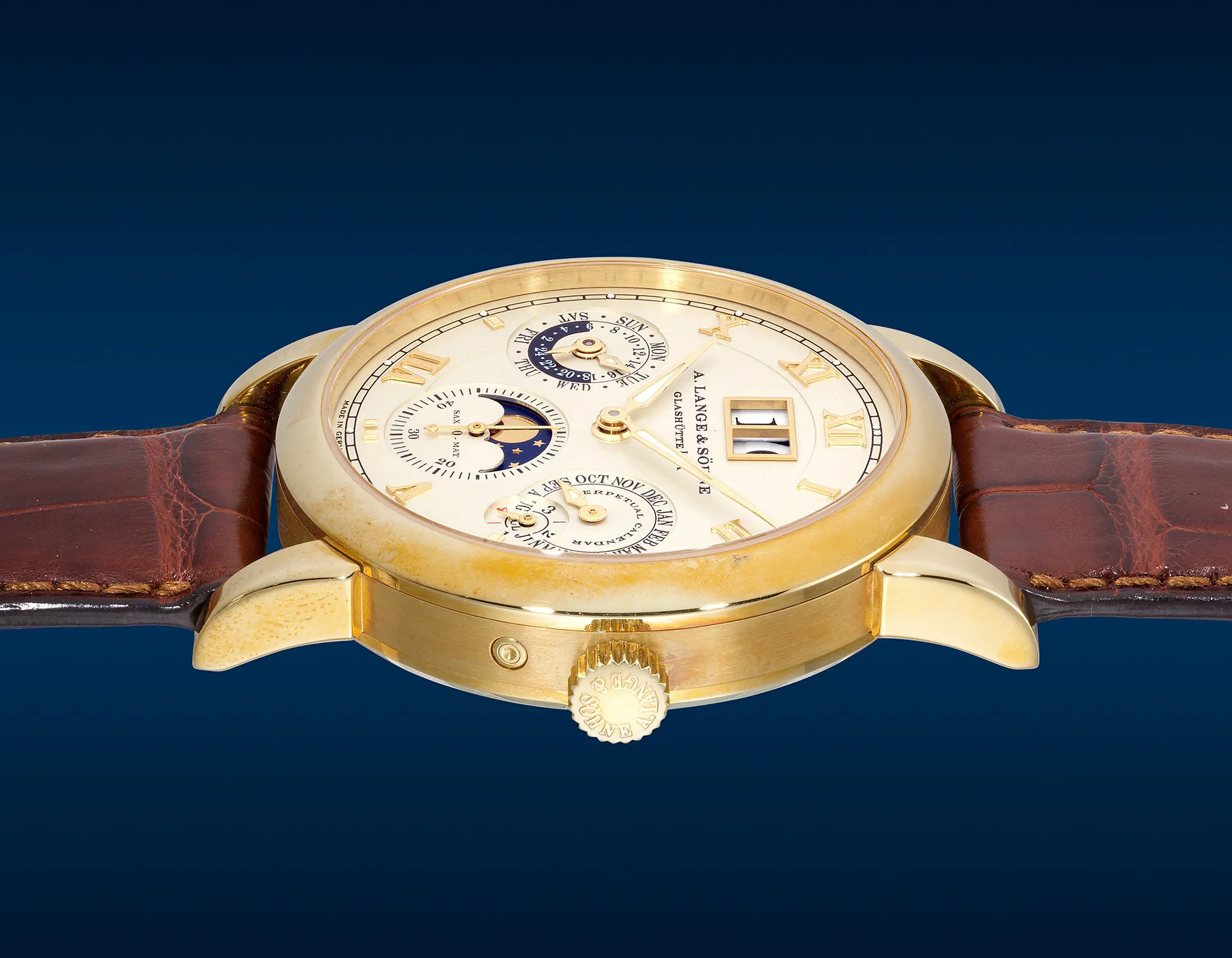 A. Lange & Söhne Langematik Perpetual 310.021 38.5mm Yellow gold Champagne 3