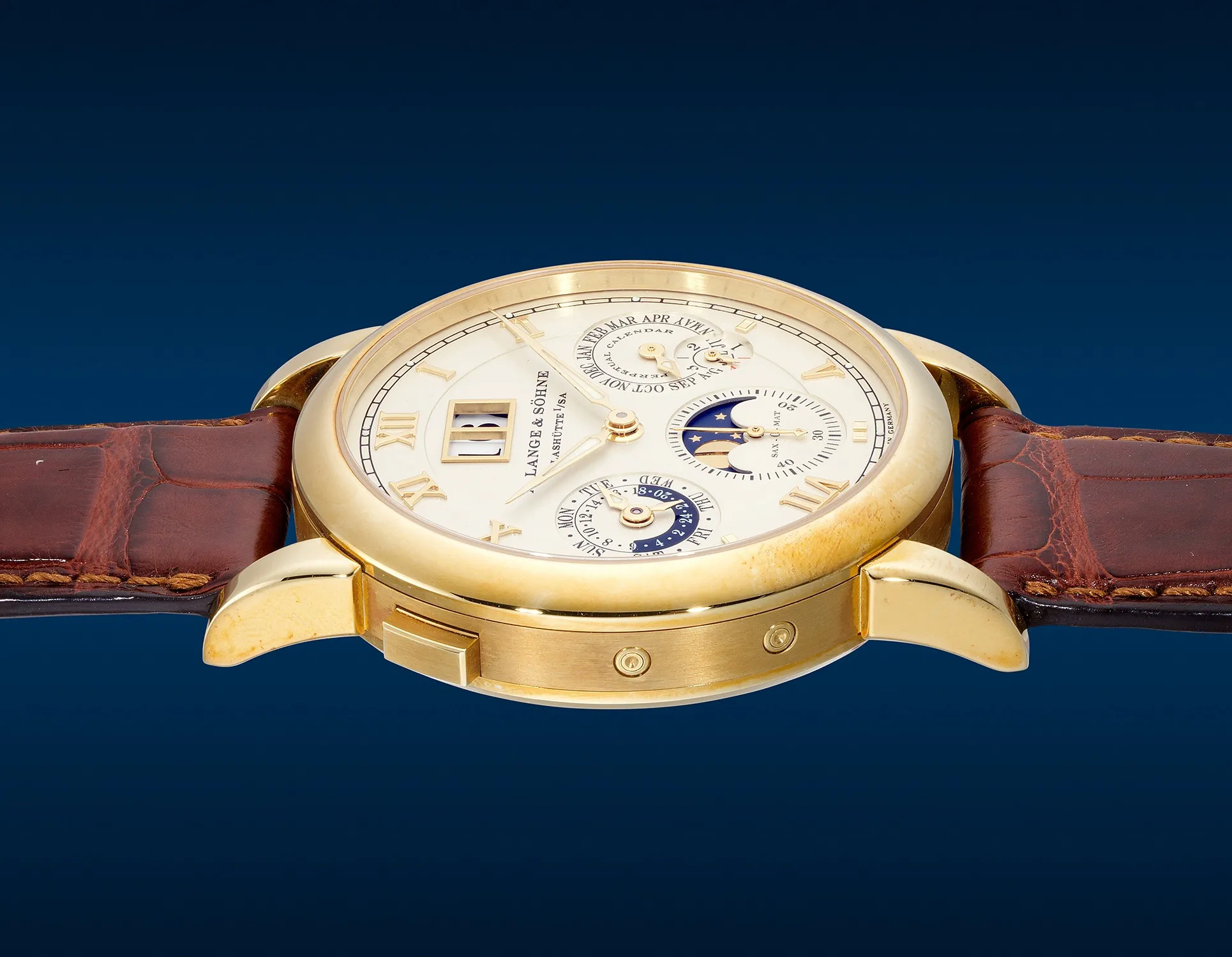 A. Lange & Söhne Langematik Perpetual 310.021 38.5mm Yellow gold Champagne 4