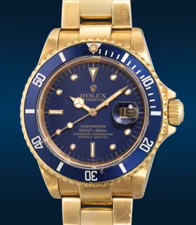 Rolex Submariner 16808 Yellow gold Black