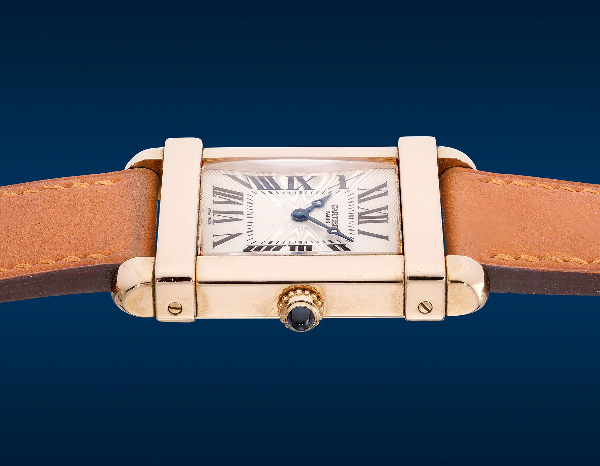 Cartier Tank Chinoise CPCP 2684H 37mm Rose gold Guilloché 2