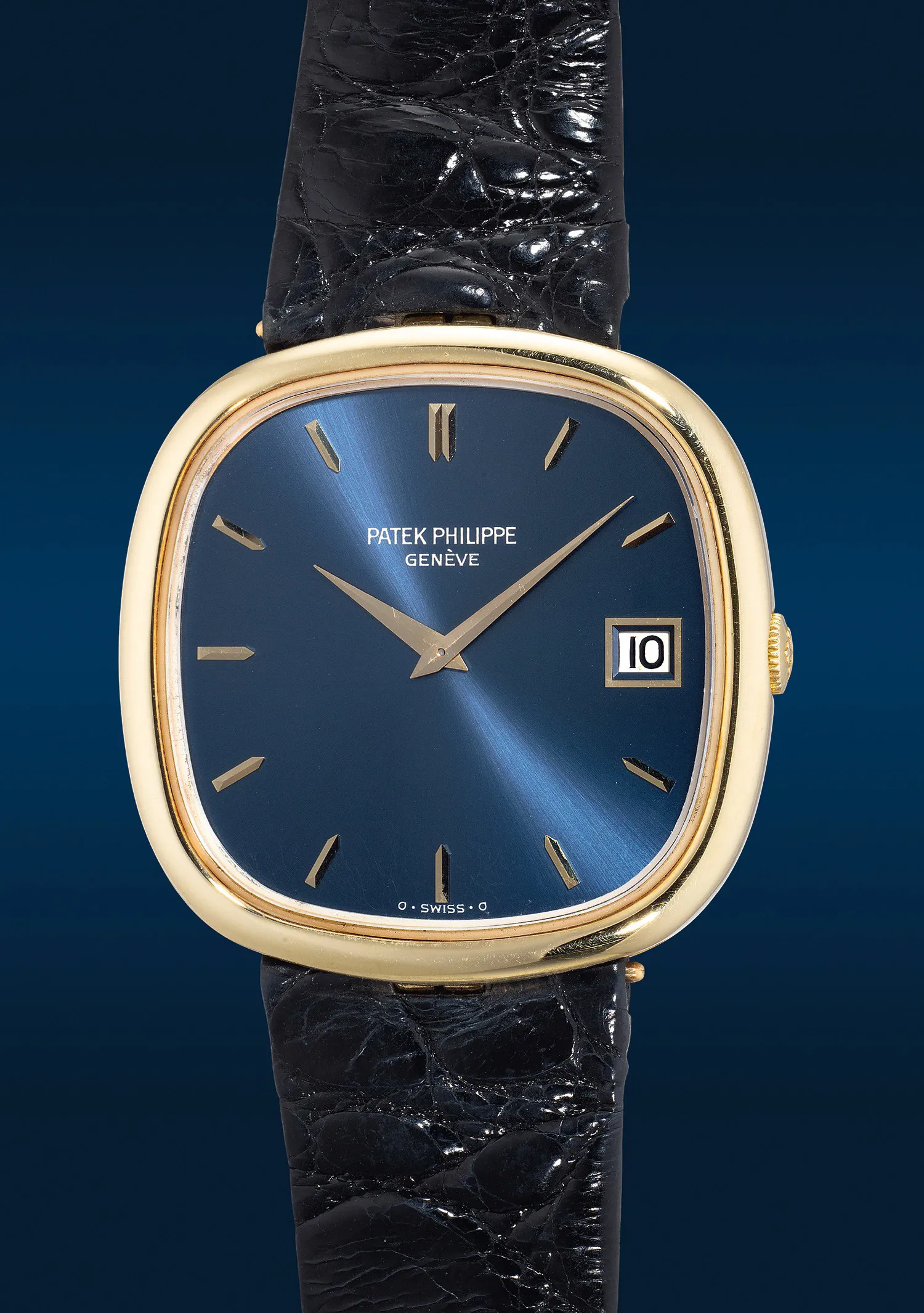 Patek Philippe Golden Ellipse 3604 35.5mm Yellow gold Blue