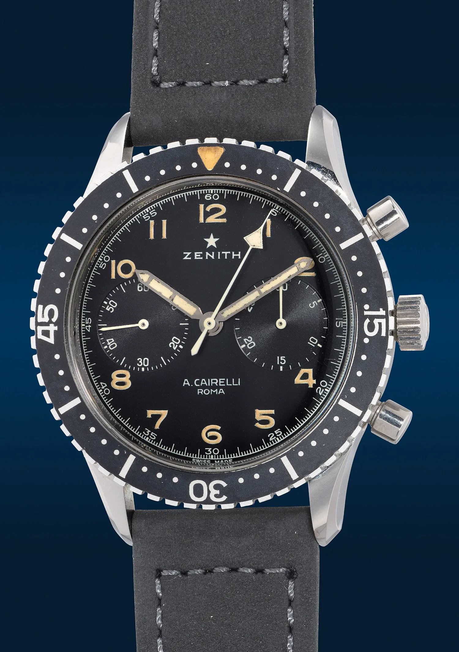 Zenith Cronometro Tipo CP-2 "Cairelli" 43mm Stainless steel Black