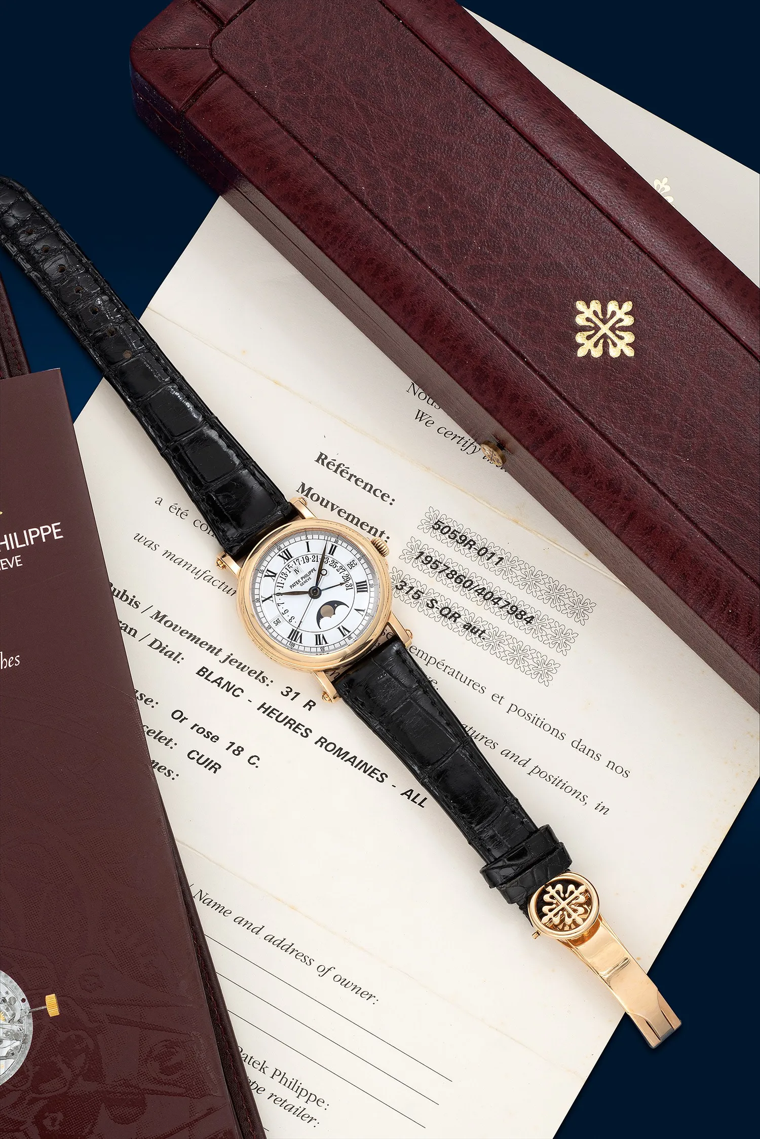 Patek Philippe Perpetual Calendar 5059R-011 36mm Rose gold White 1