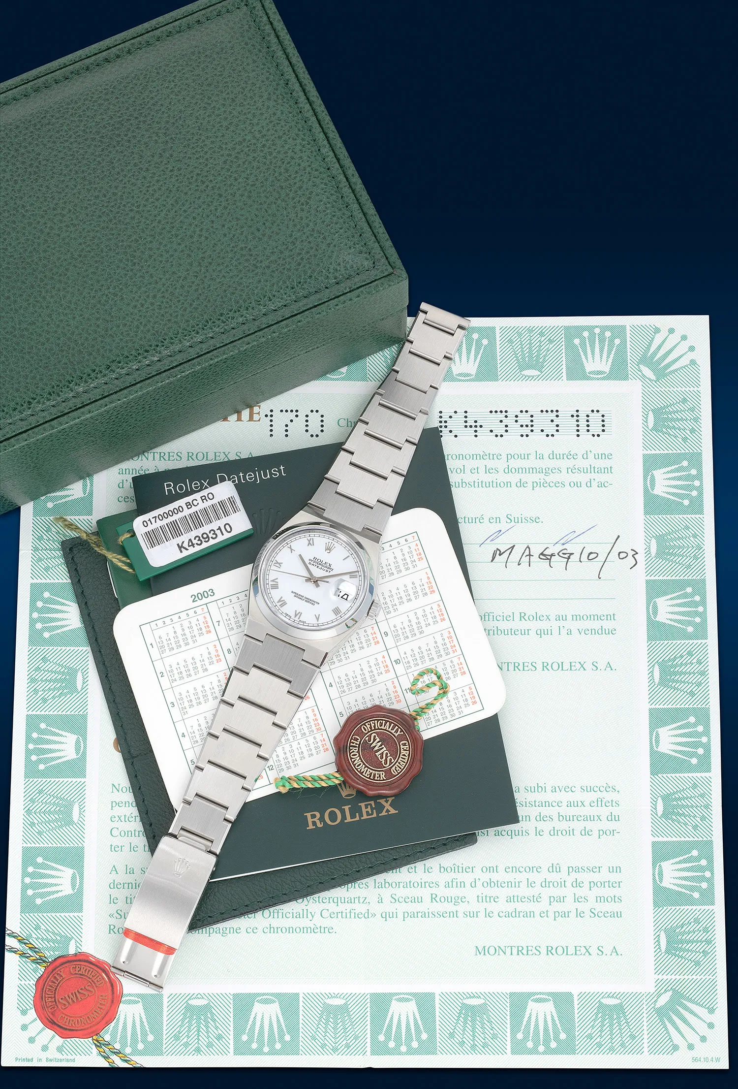 Rolex OysterQuartz Datejust 17000A 36mm Stainless steel 1