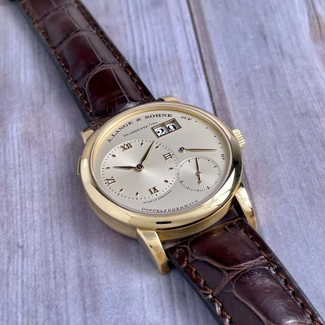 A. Lange & Söhne Lange 1 101.001 38.5mm Yellow gold Silver 1